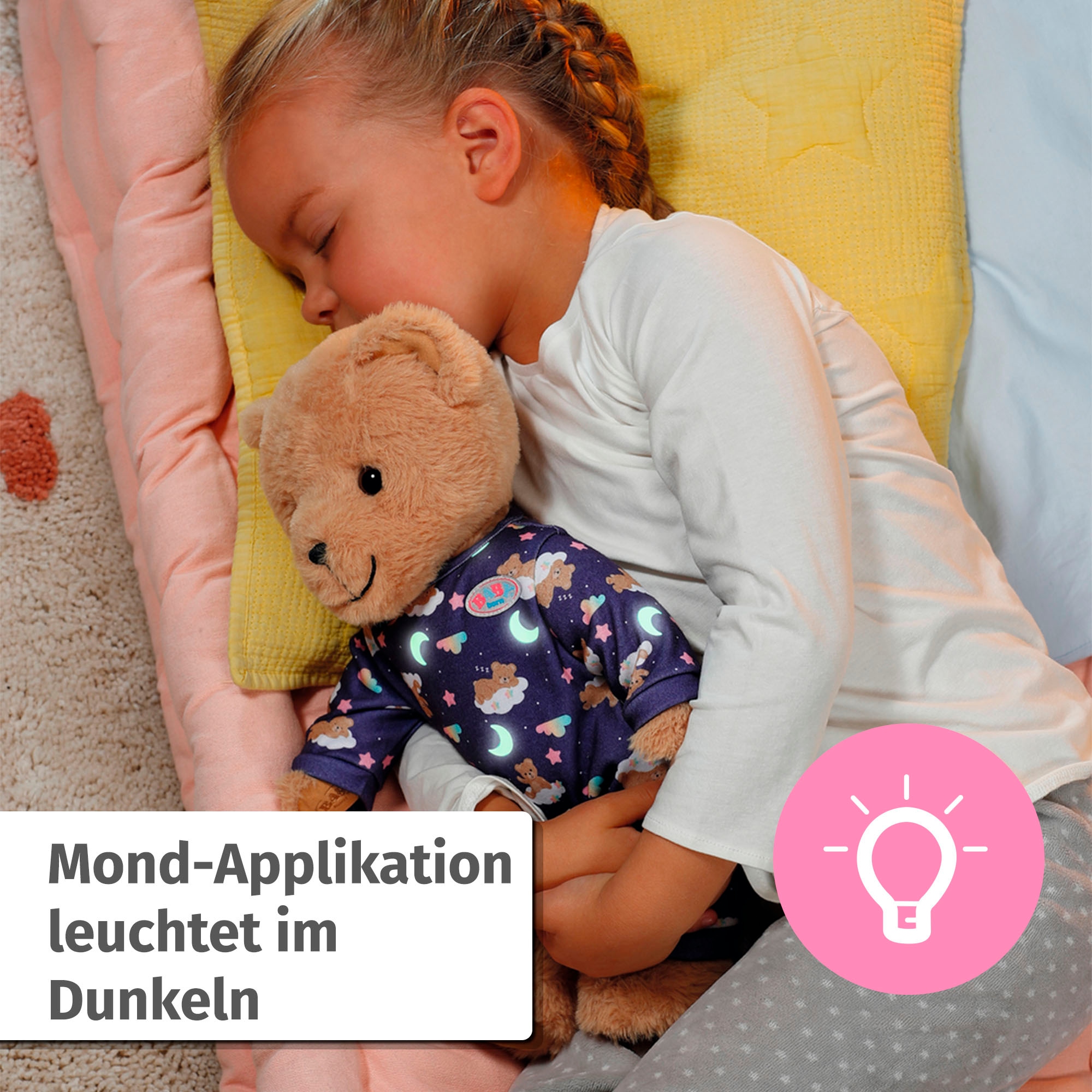 Baby Born Puppenkleidung »Teddy Schlafanzug Glow in the Dark«