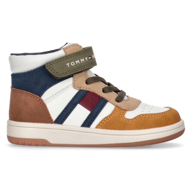 Tommy Hilfiger Sneaker »FLAG HIGH TOP LACE-UP/VELCRO SNEAKER«, im modischen  colorblocking Look bei ♕