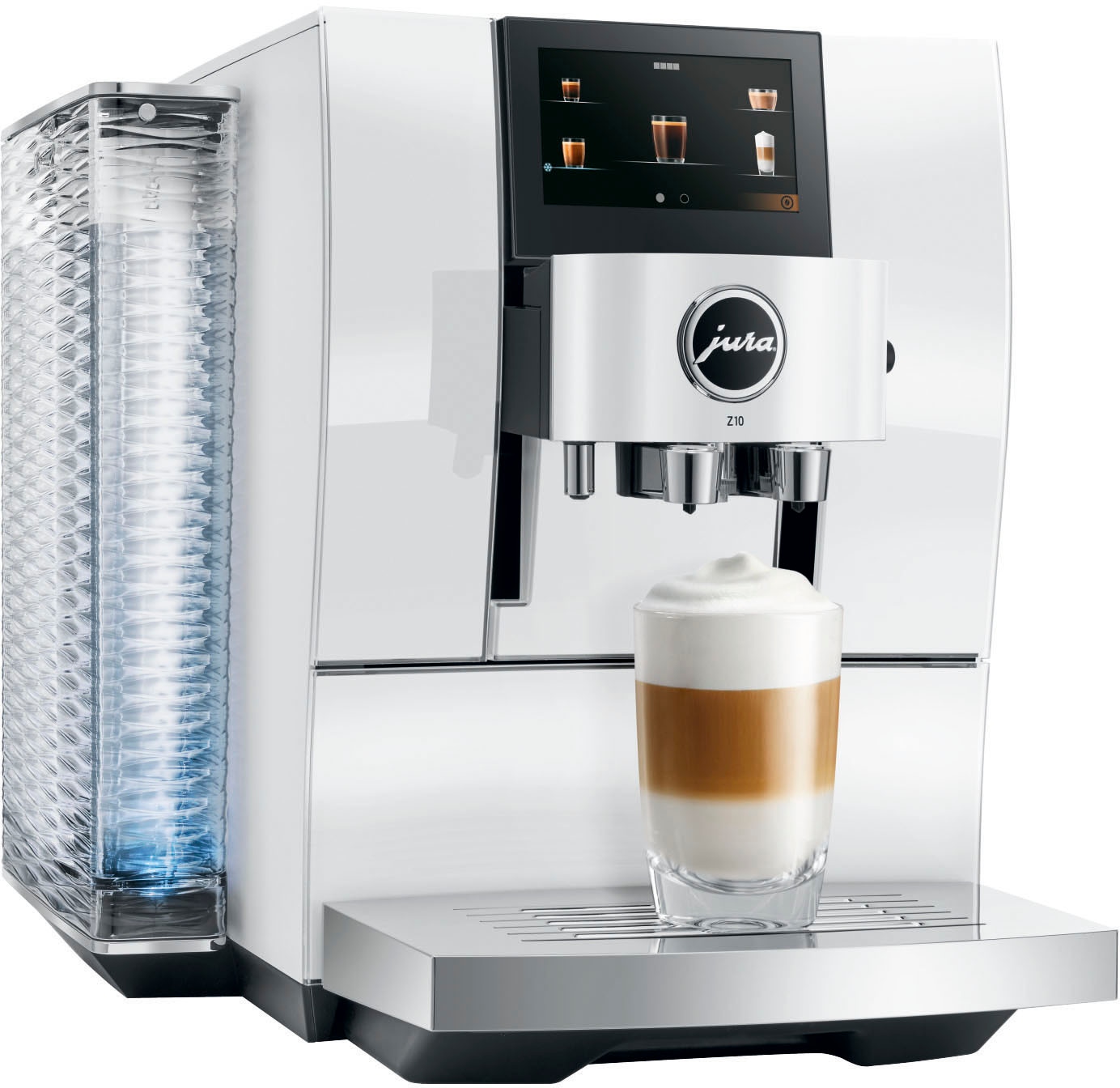 JURA Kaffeevollautomat »15410 Z10 Diamond White (EA)« 51 Spezialitäten, Touch, Light & Cold Brew
