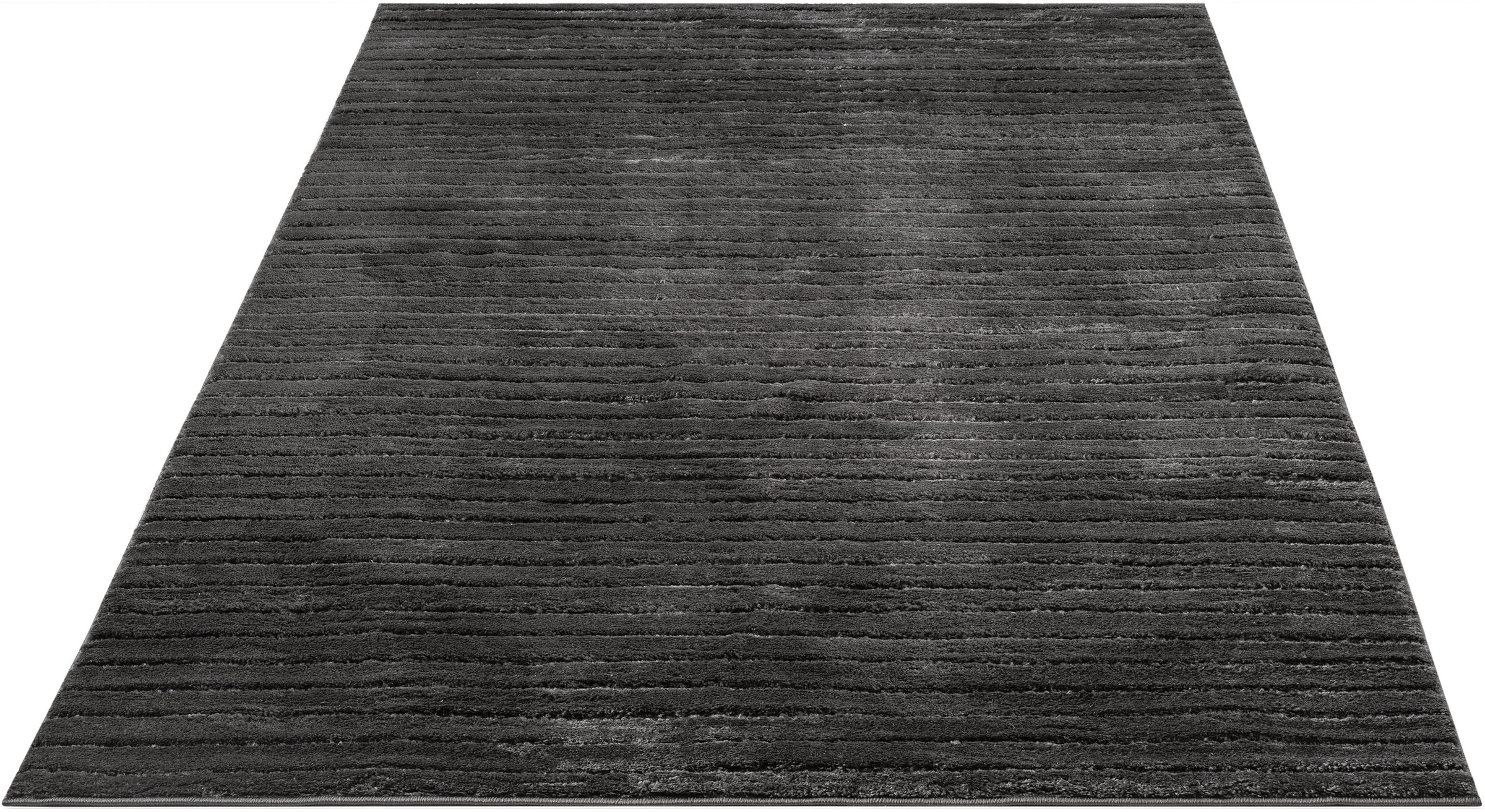 LeGer Home by Lena Gercke Teppich »Selma« rechteckig 19 mm Höhe Hoch-Tief-Struktur, Streifen Design, weich, Wohnzimmer, Schlafzimmer