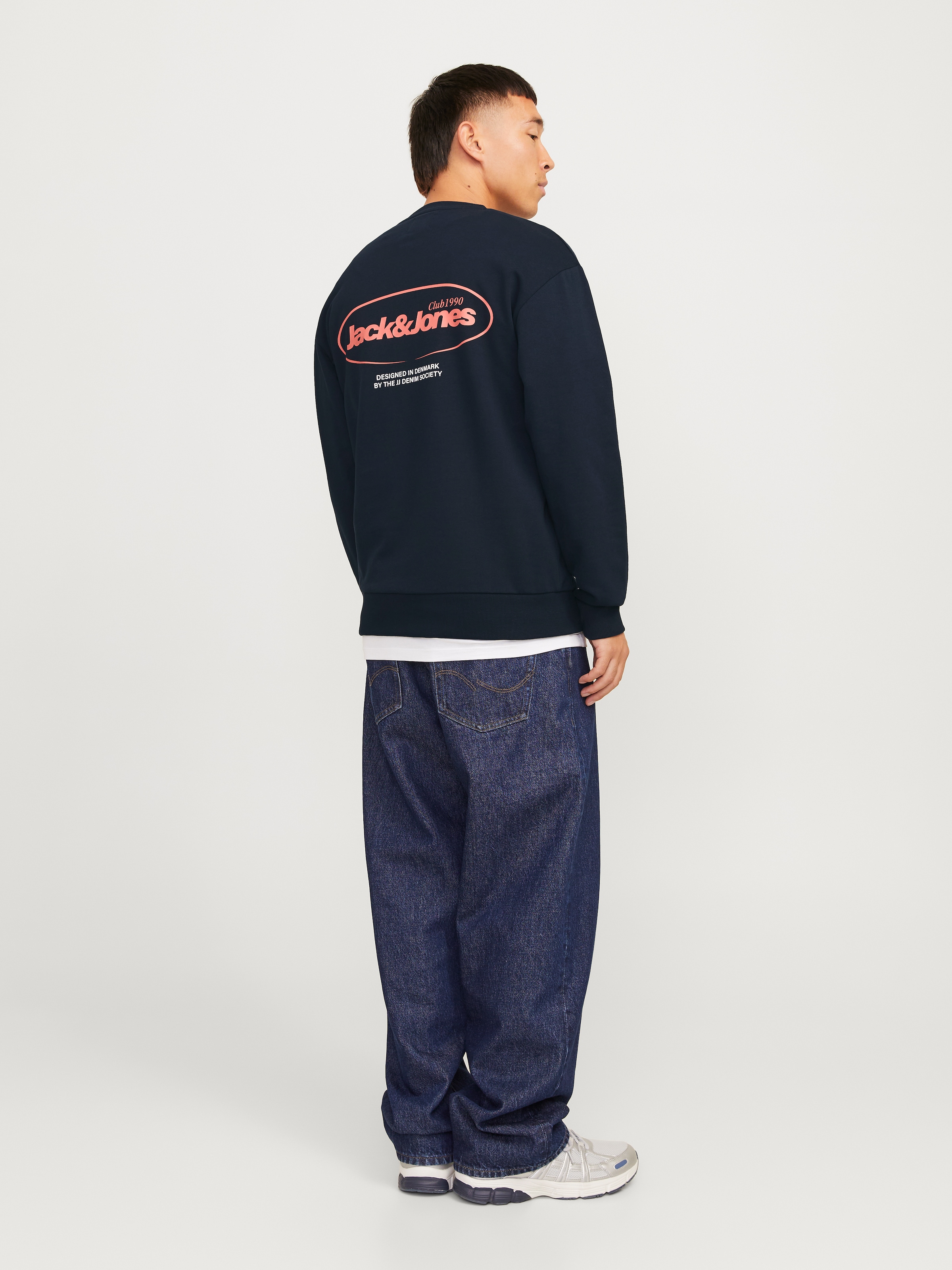 Jack & Jones Sweatshirt »JJEBRADLEY GRAPHIC SWEAT CREW NOOS«, mit Front und Back Print