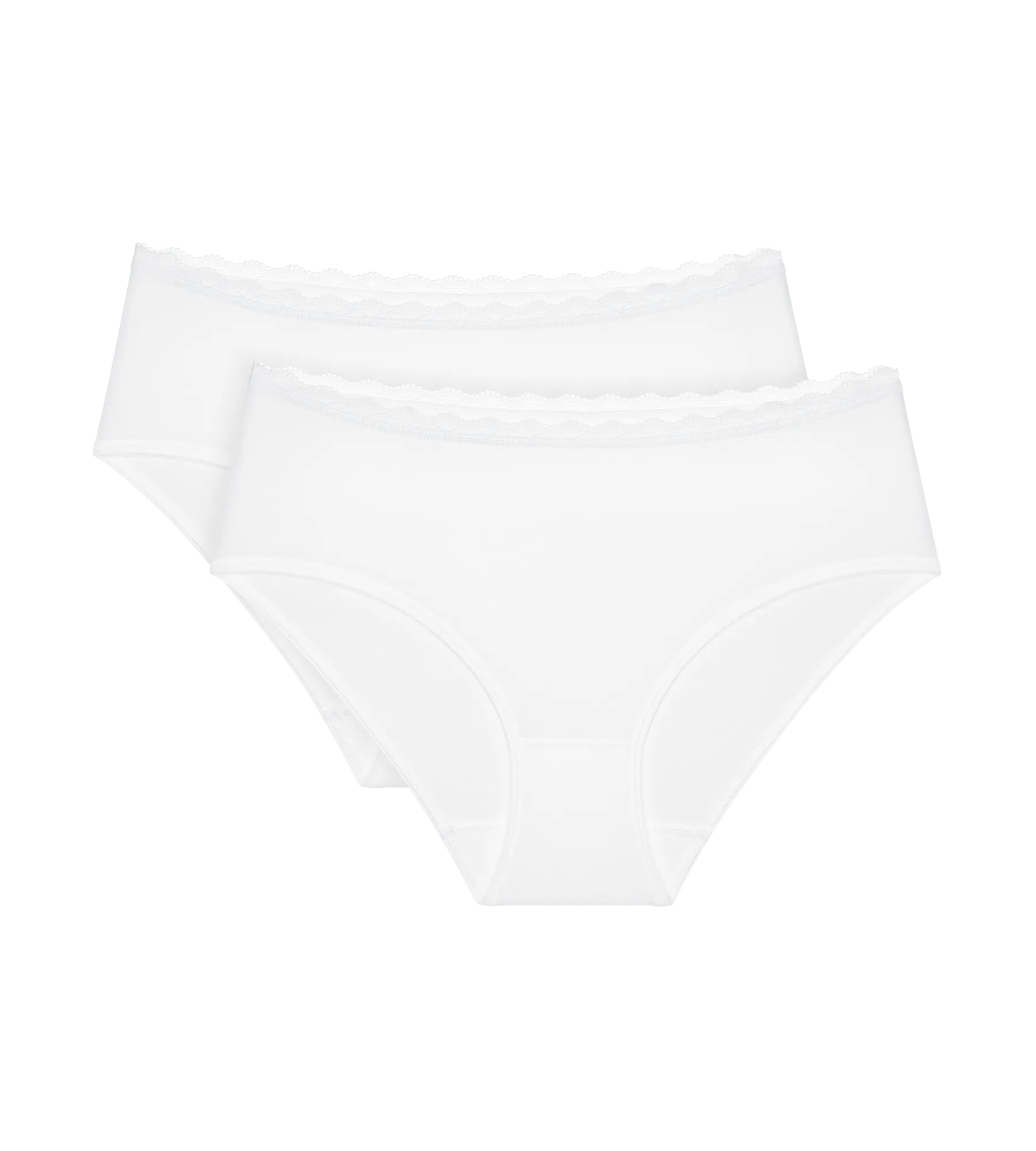Triumph Midislip »Feel Of Cotton« weich, ohne Seitennaht, schmales Spitzenband