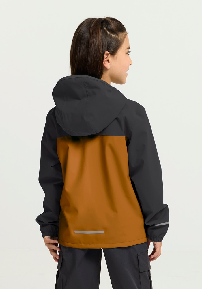 Jack Wolfskin Regenjacke »ADVENTURETRIBE 2L JKT K« atmungsaktiv, wasserdicht, mit Reißverschluss, normale Länge