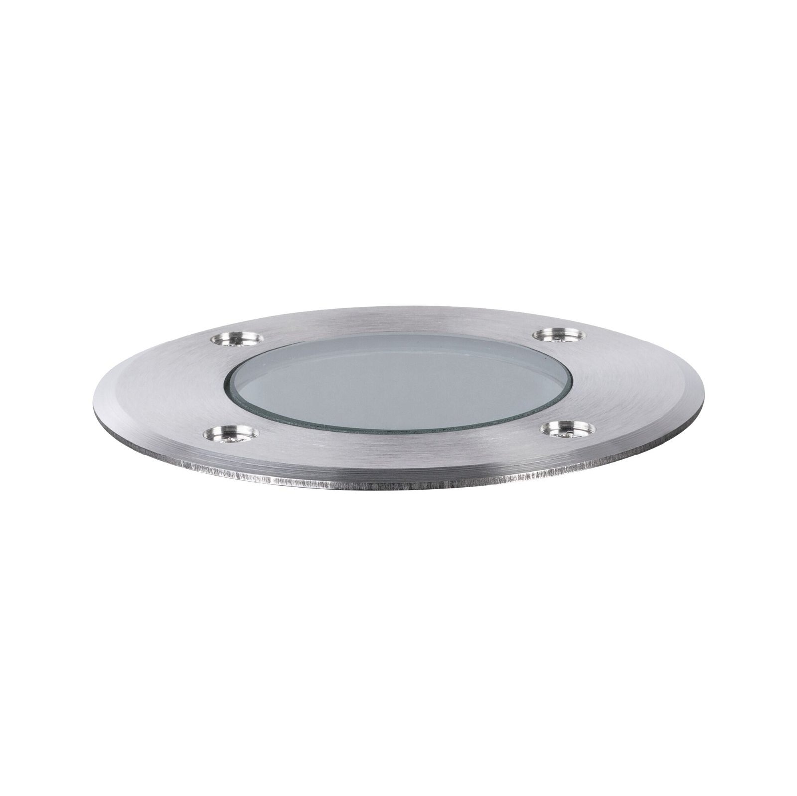 Paulmann LED Einbauleuchte »IP65 110mm 2200K 4,3W 320lm 230V Edelstahl gebürstet, Kunststoff«, 1 flammig, Leuchtmittel GU10 | LED fest integriert, Bodeneinbauleuchte Goldlicht insektenfreundlich