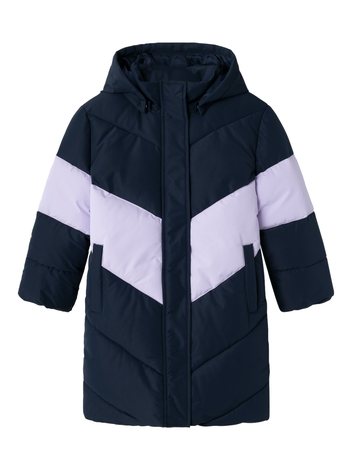 Steppjacke »NKFMEGAN PUFFER JACKET LONG«, mit Kapuze