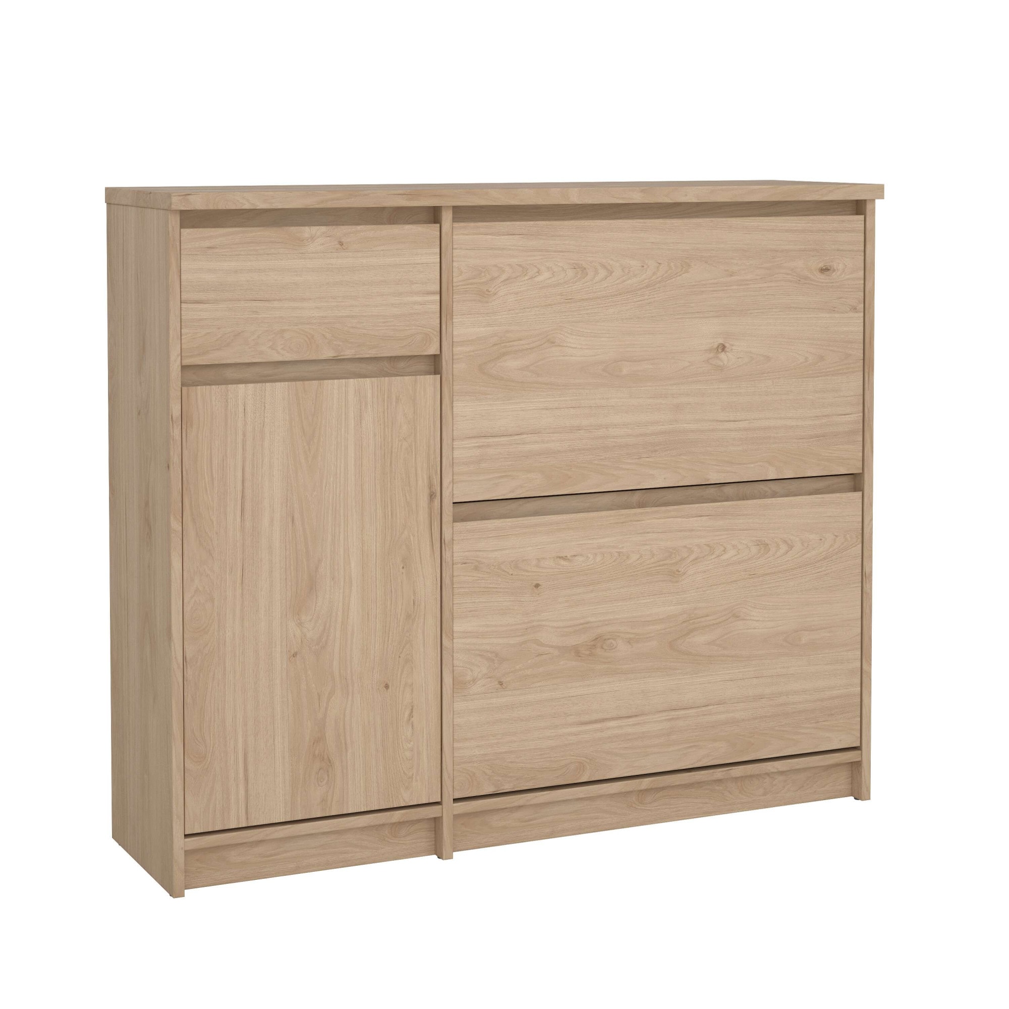 INOSIGN Schuhschrank »Naia Schuhaufbewahrung, Schuhkommode, Schuhregal, Modernes Design«, mit 2 Klappen und 1 Tür und 1 Schublade, Praktisch, Breite 109 cm