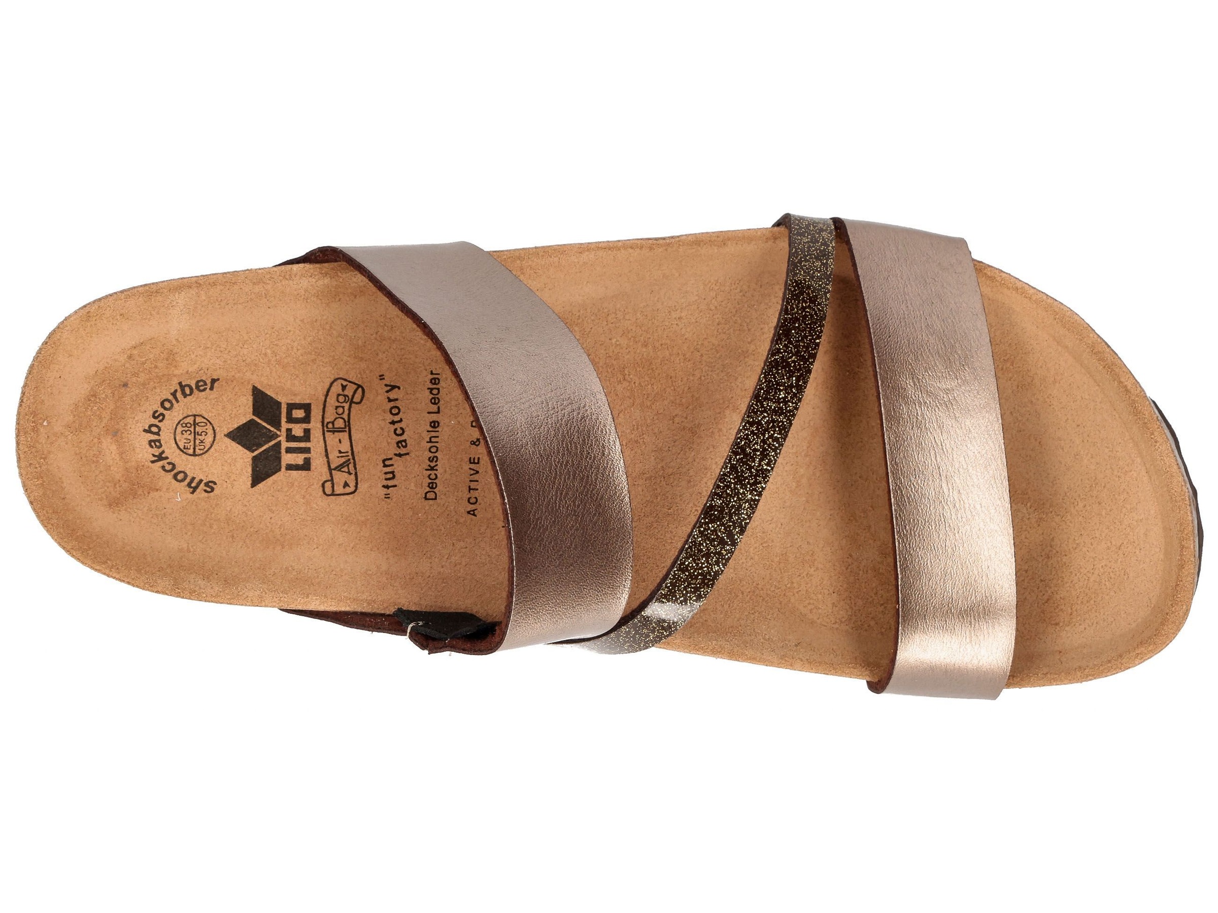 Lico Hausschuh »Pantolette Bioline Glitter«