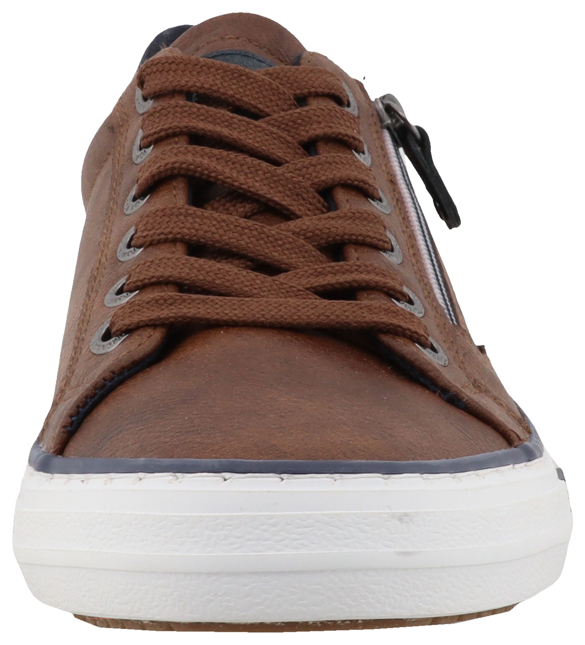 TOM TAILOR Sneaker  Freizeitschuh, Halbschuh, Schnürschuh mit Außen-Reißverschluss