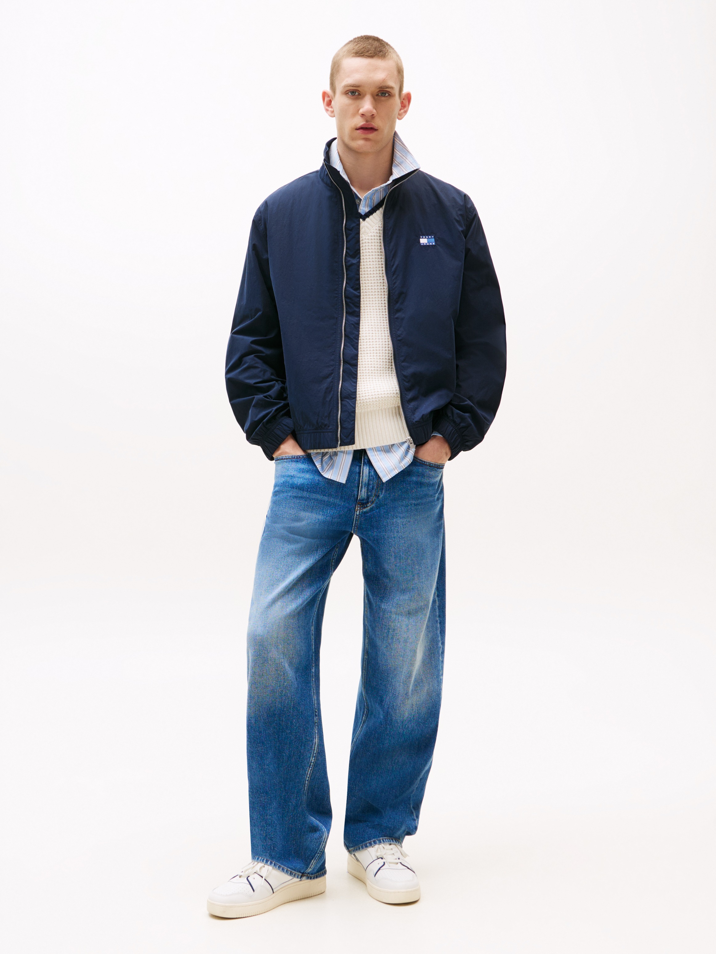 Tommy Jeans Collegejacke »TJM ESSENTIAL JACKET EXT«, Freizeitjacke, Übergangsjacke, Baumwoll Twilljacke