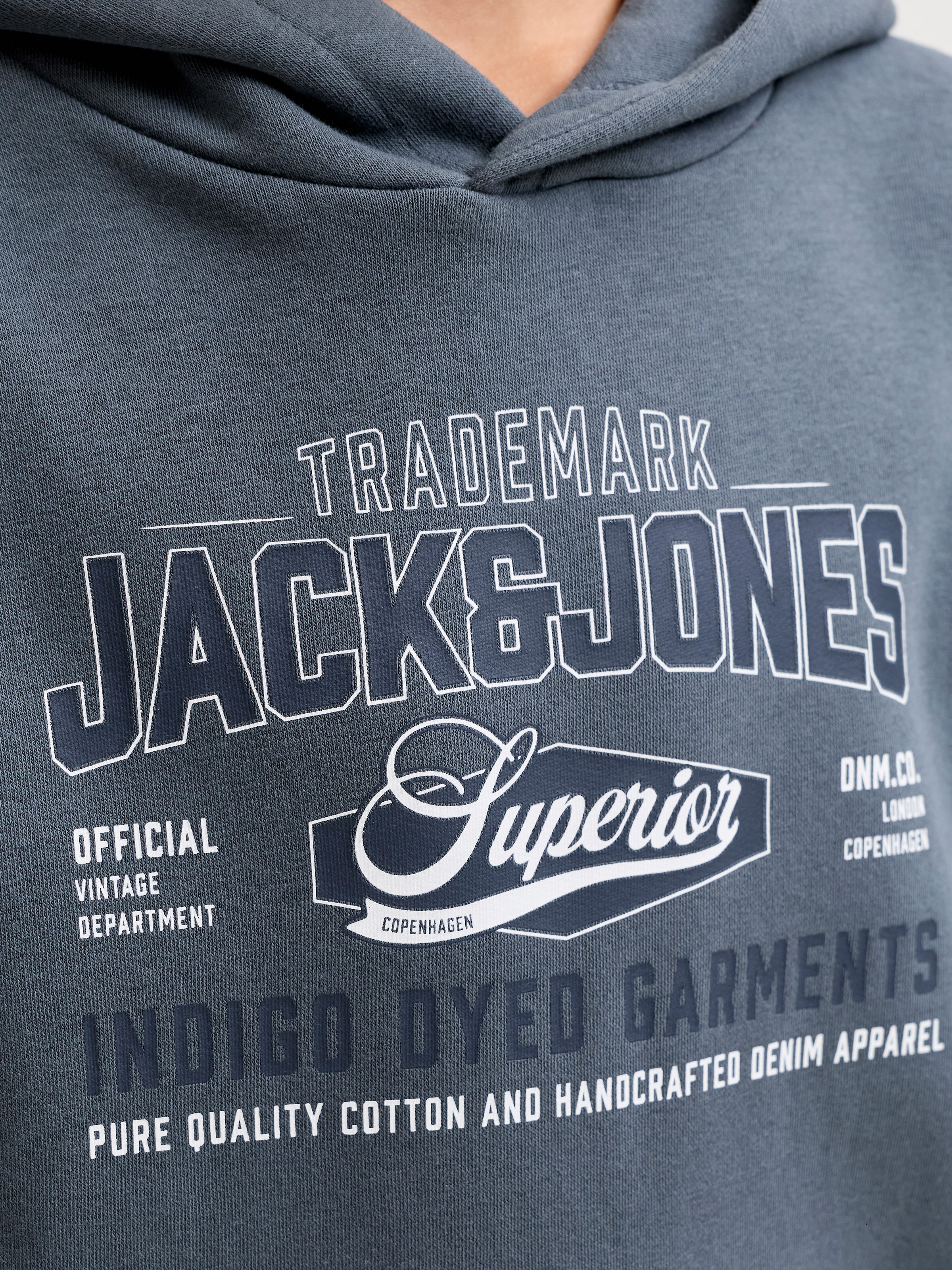 Jack & Jones Junior Kapuzensweatshirt »JJELOGO SWEAT HOOD 2 COL AW26 SN JNR«, Baumwolle, regular fit
