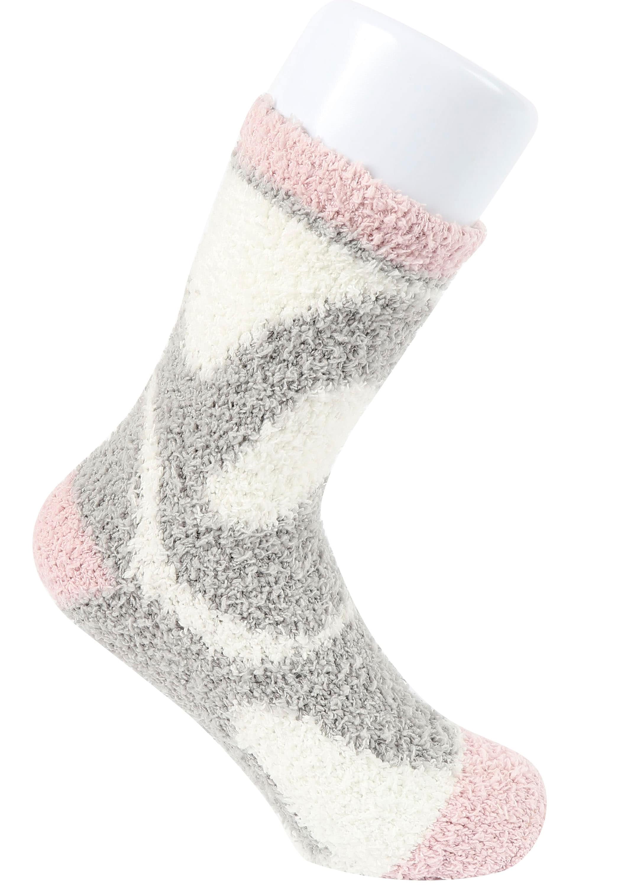 Capelli New York Kuschelsocken, (3er-Pack), mit weichem Frottee-Innenfutter