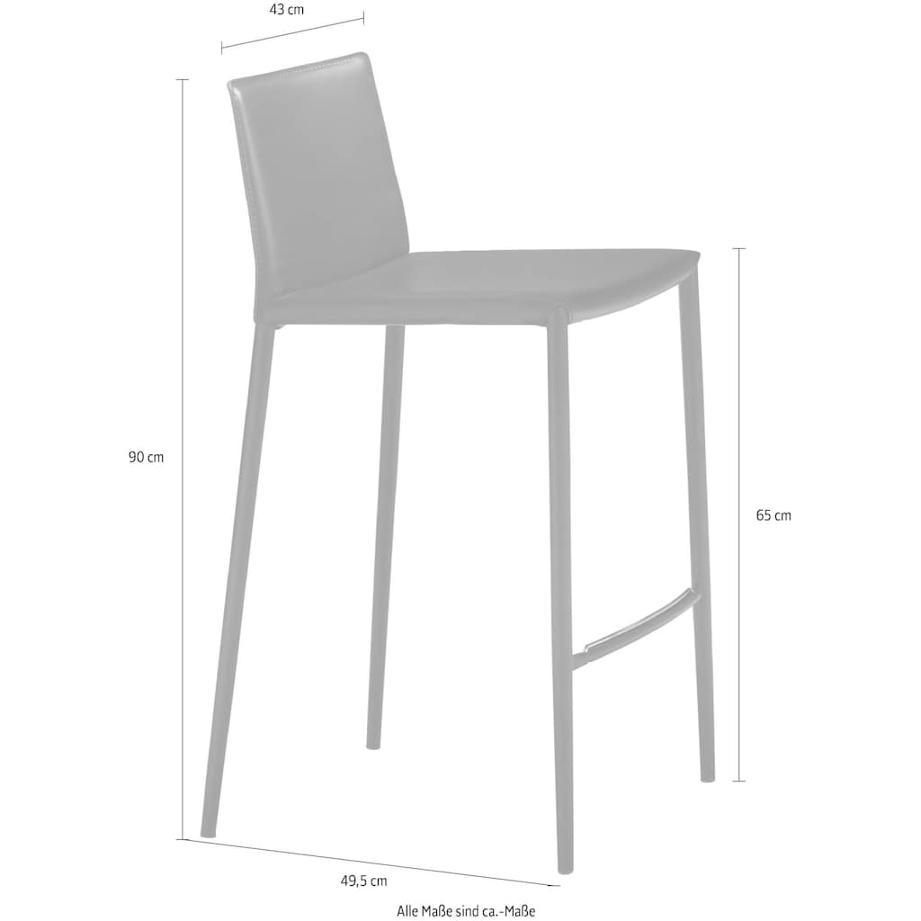 connubia Barhocker »Boheme CB/1393«, Linearer und eleganter Hocker