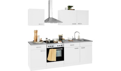 wiho Küchen Küchenzeile »Husum«, mit E-Geräten, Breite 220 cm kaufen