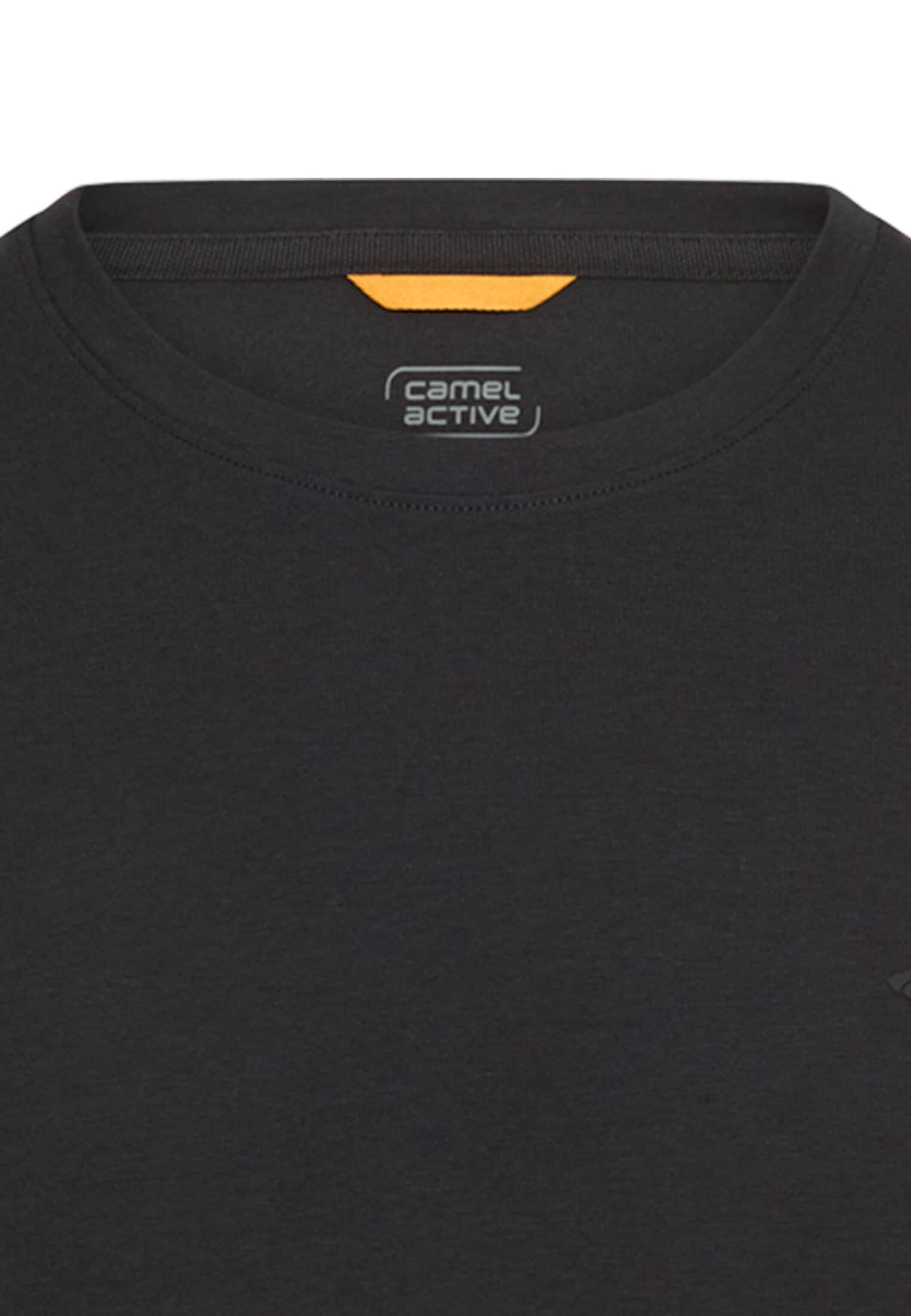 camel active T-Shirt mit Logo-Stickerei