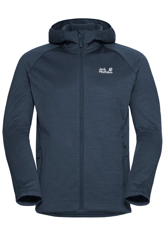 Jack Wolfskin Fleecejacke »PEAK DISTRICT HOODED FZ M«, mit Kapuze