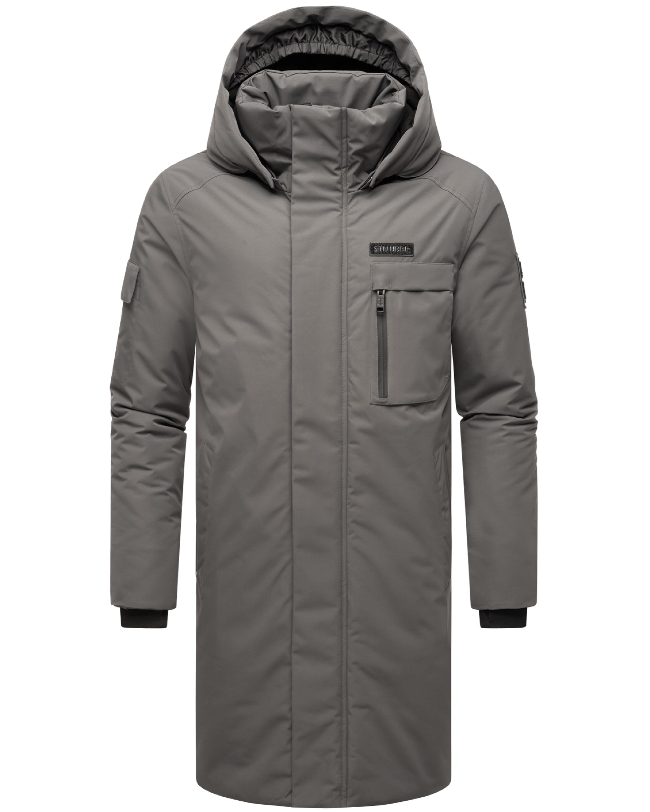 Stone Harbour Regenmantel »Wintermantel Xandroo XX«, Lange, wasserdichte Herren Regenjacke mit Kapuze