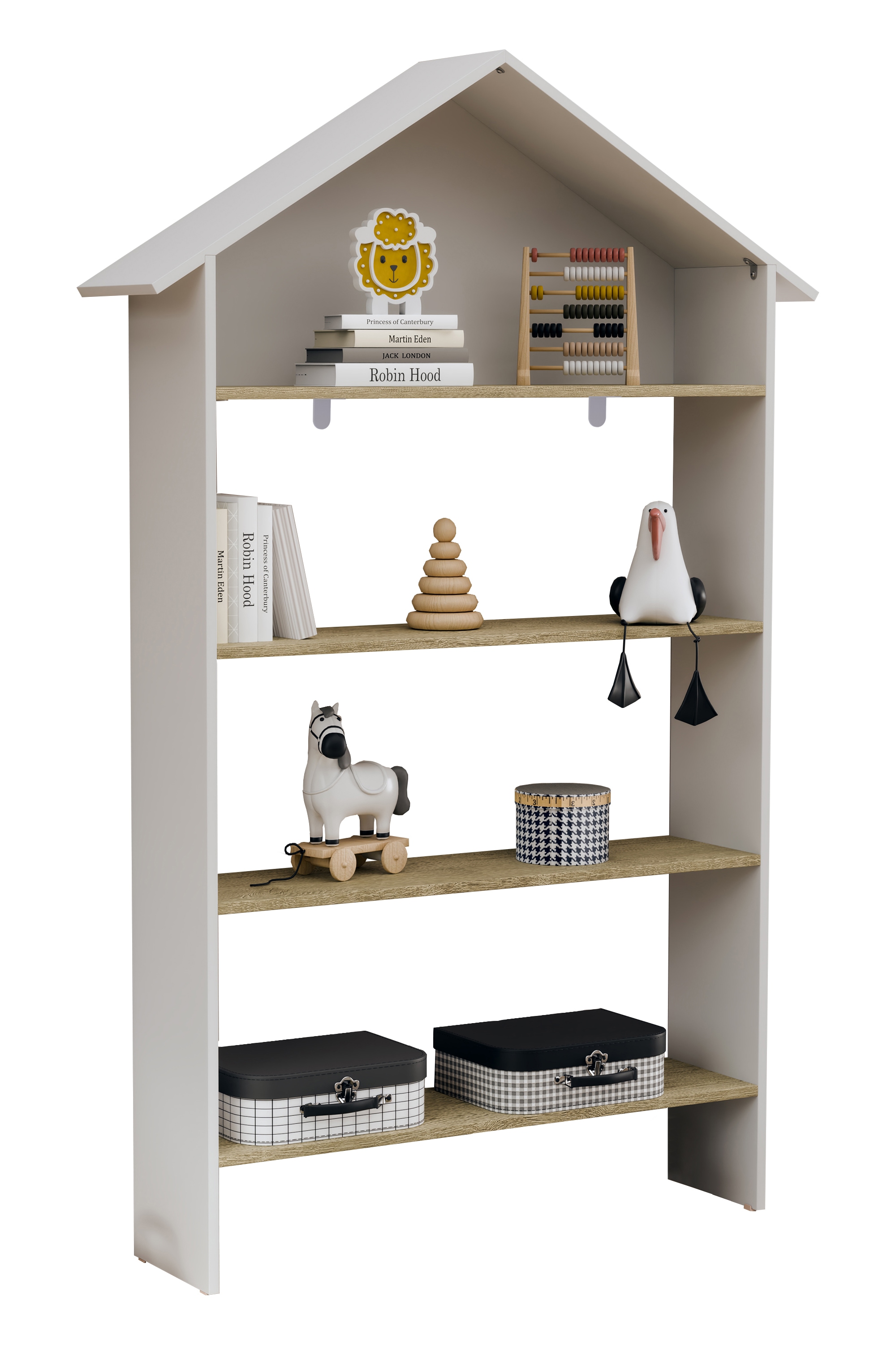 VCM Standregal »Holz Kinderregal Bücherregal Kinder Regal Malusa«