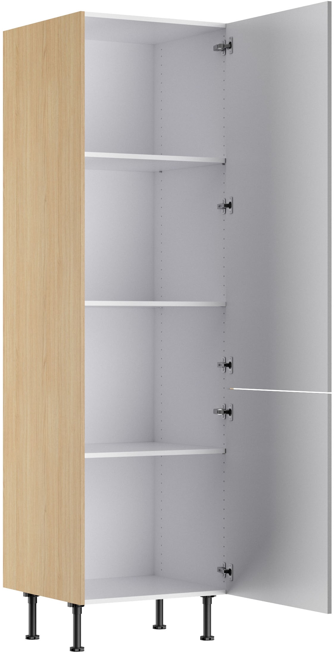KOCHSTATION Vorratsschrank »KS-Lucy« Breite 60 cm, mit 2 Türen, Soft-Close, höhenverstellbare Füße