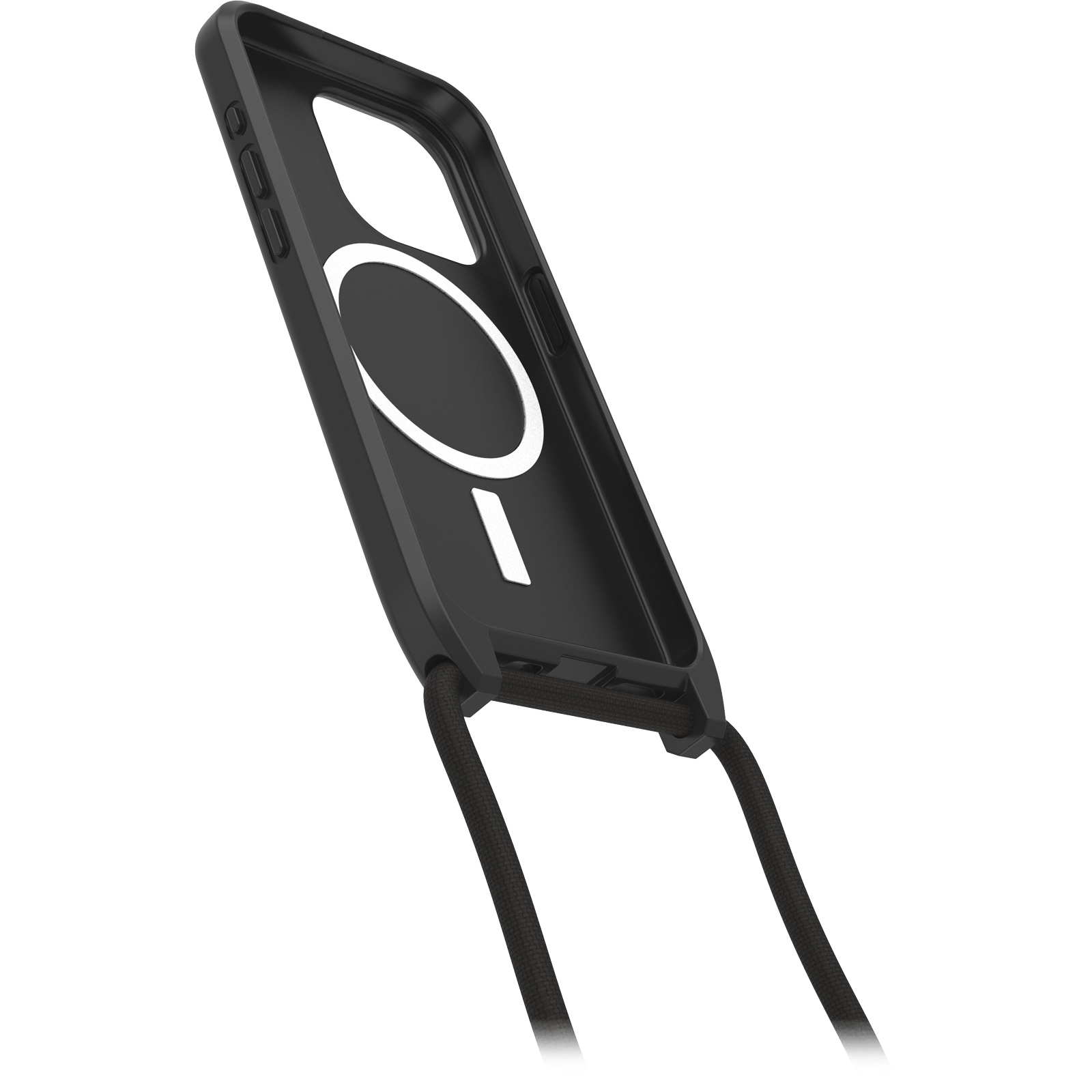 Otterbox Case zum Umhängen »React Necklace Hülle für MagSafe für Apple iPhone 15 Pro«, Apple iPhone 15 Pro, ultraschlanke, schützende Hülle mit verstellbarer Handykette