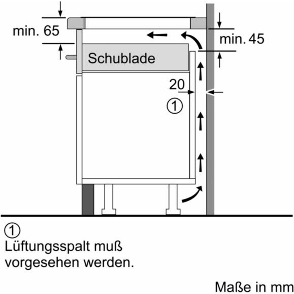 SIEMENS Induktions-Kochfeld von SCHOTT CERAN®, EH675FFC1E, mit quickStart-Funktion