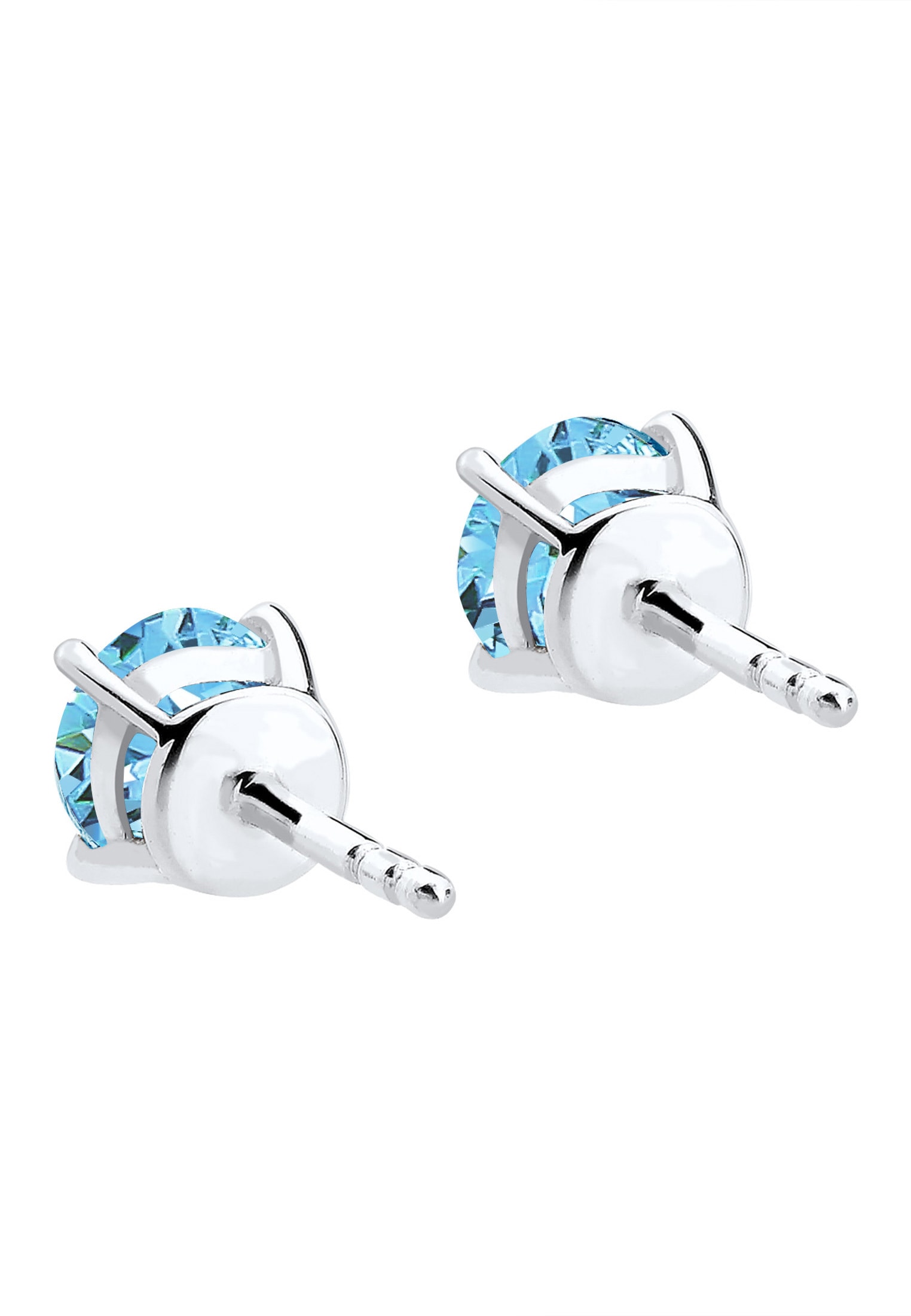 Elli Paar Ohrstecker »Ohrringe Basic Kristalle 925 Silber vergoldet«