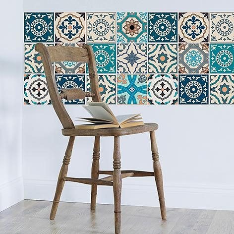 Home affaire Fliesenaufkleber »Ornamente«, (12 St.), Stickerfliesen, selbstklebend, Sticker, 12er Set