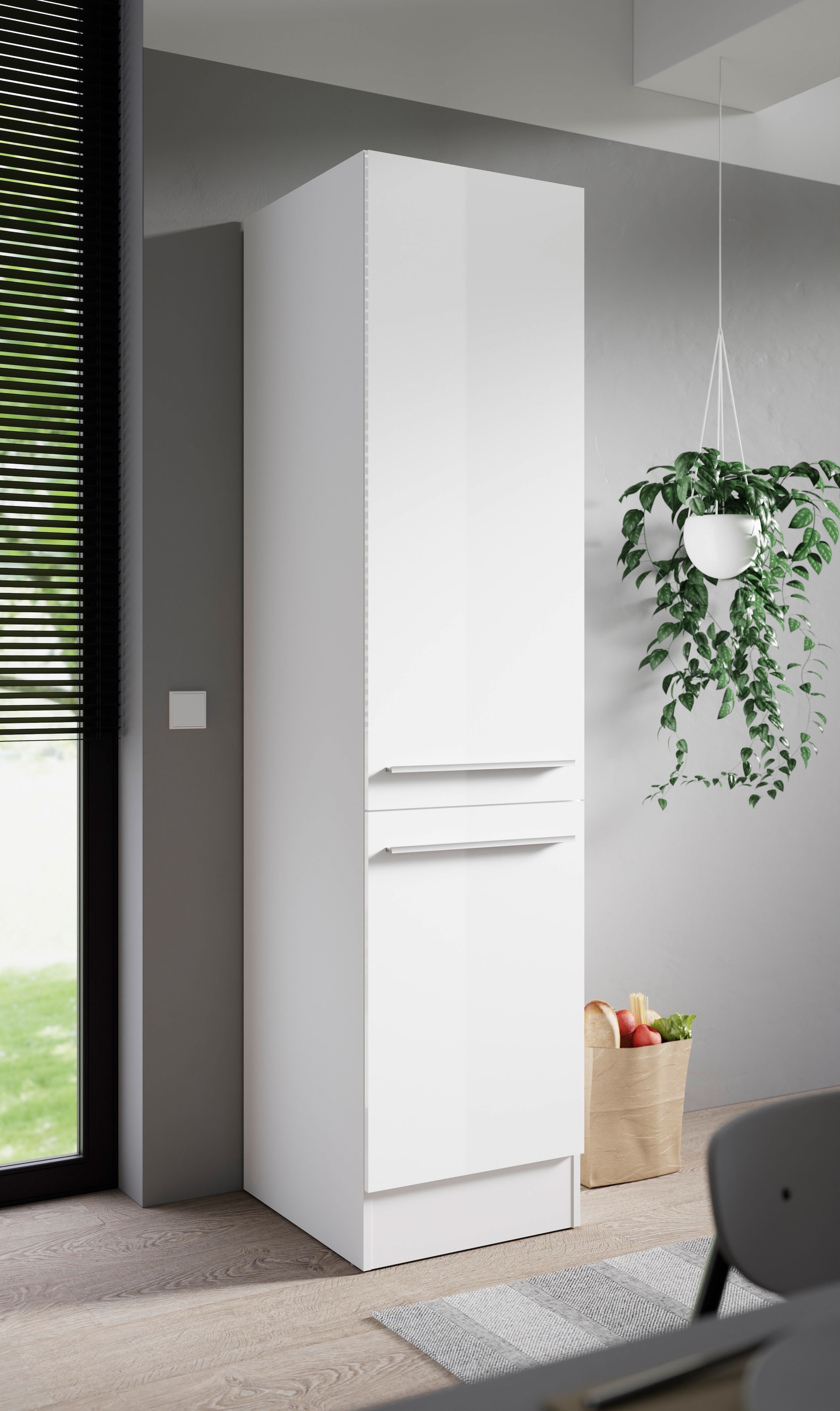 BASIC by Balculina Vorratsschrank »Jazz B/T/H 50x57x212cm« 1 Stk. tlg. Breite 50cm, Melaminbeschichtung