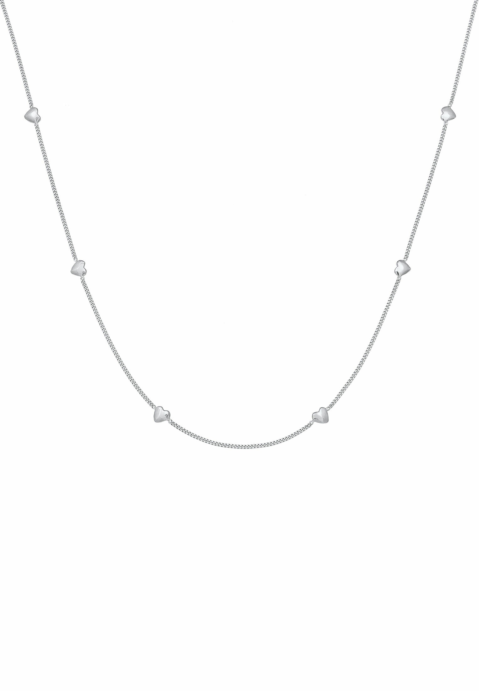 Elli Kette mit Anhänger »Halskette Herz Liebe Love Herzkette 925 Silber«