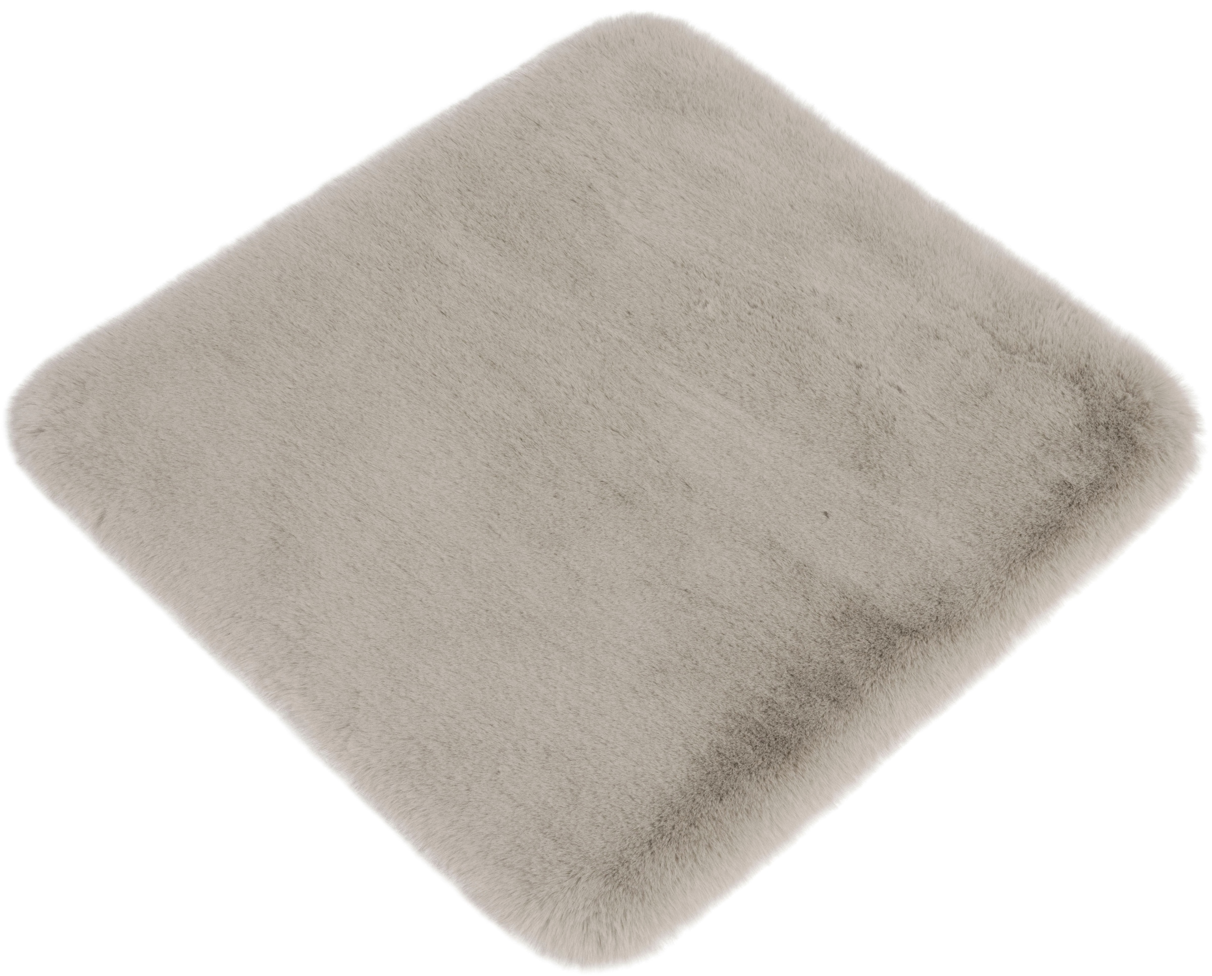 my home Badematte »Rabbit Badematten, Badvorleger, Badezimmer Teppich«, rutschhemmend beschichtet, strapazierfähig-fußbodenheizungsgeeignet-schnell trocknend, Kaninchenfell-Haptik, Badteppich, rechteckig, rund & als 3-tlg. Set