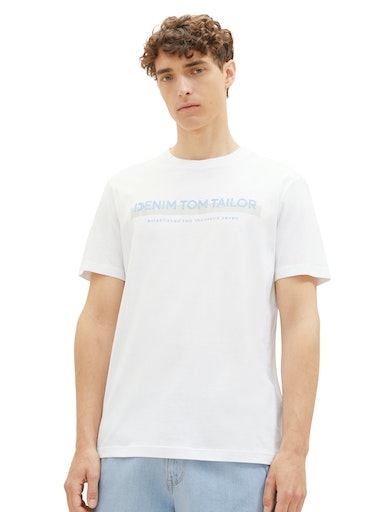 TOM TAILOR Denim T-Shirt, mit Logofrontprint