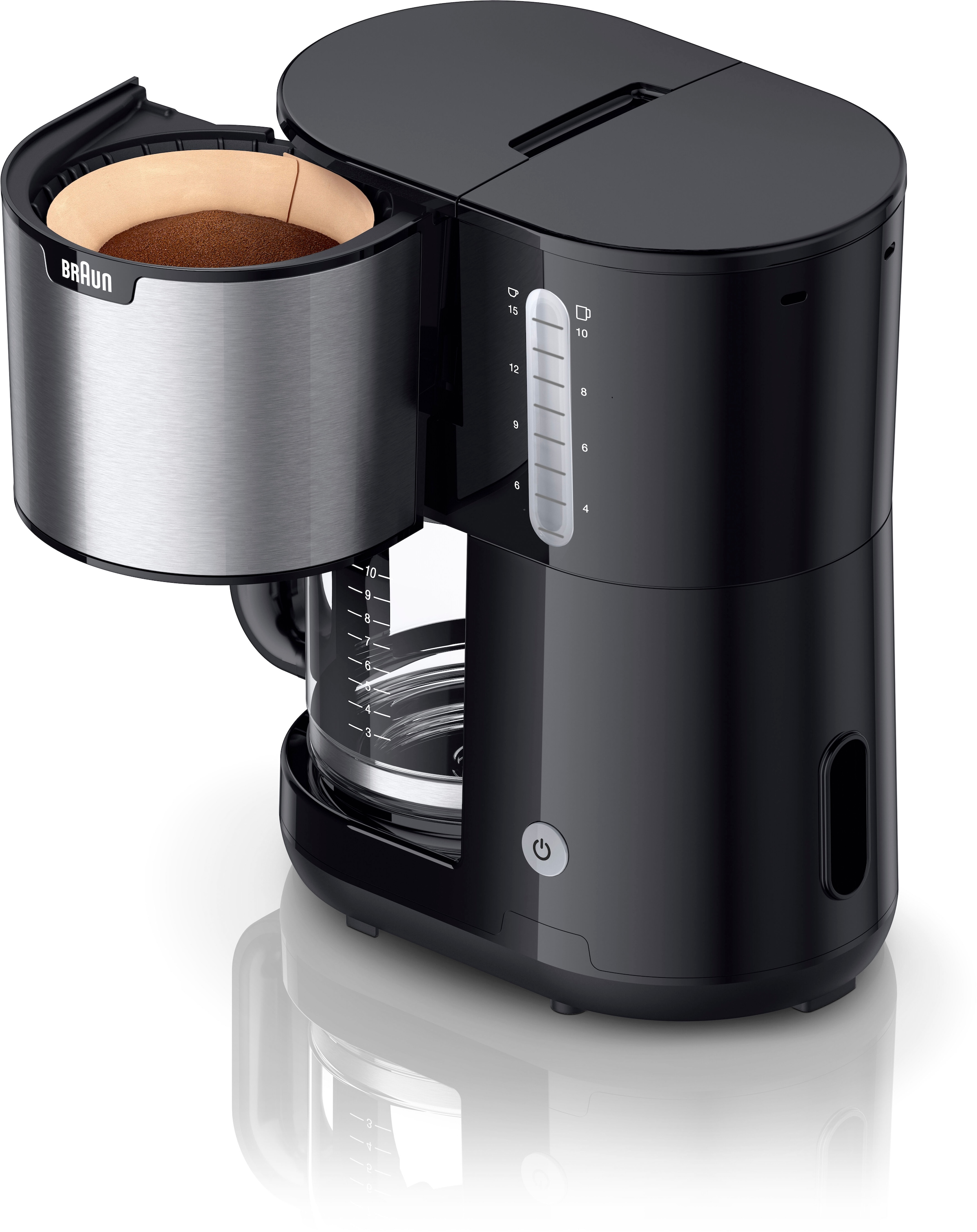 Braun Filterkaffeemaschine »PurShine KF1500 BK«, 1,7 l Kaffeekanne,  Papierfilter mit 3 Jahren XXL Garantie