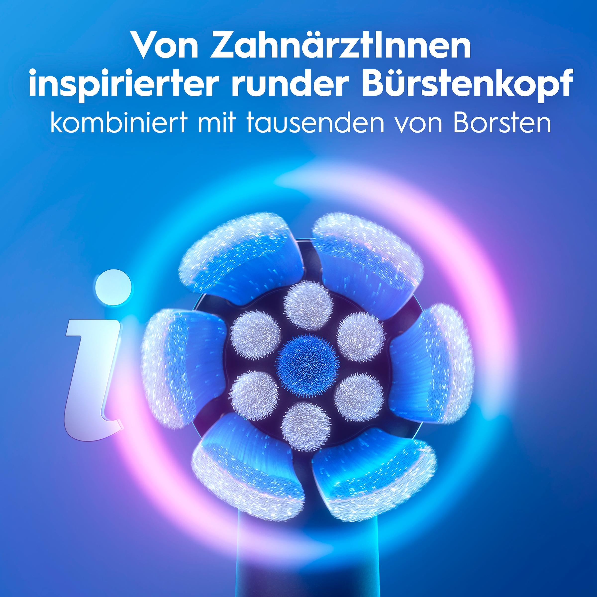Oral-B Elektrische Zahnbürste »iO Series 2« 2 Stk. Aufsteckbürsten Doppelpack, 2 Aufsteckbürsten, Reise-Etui