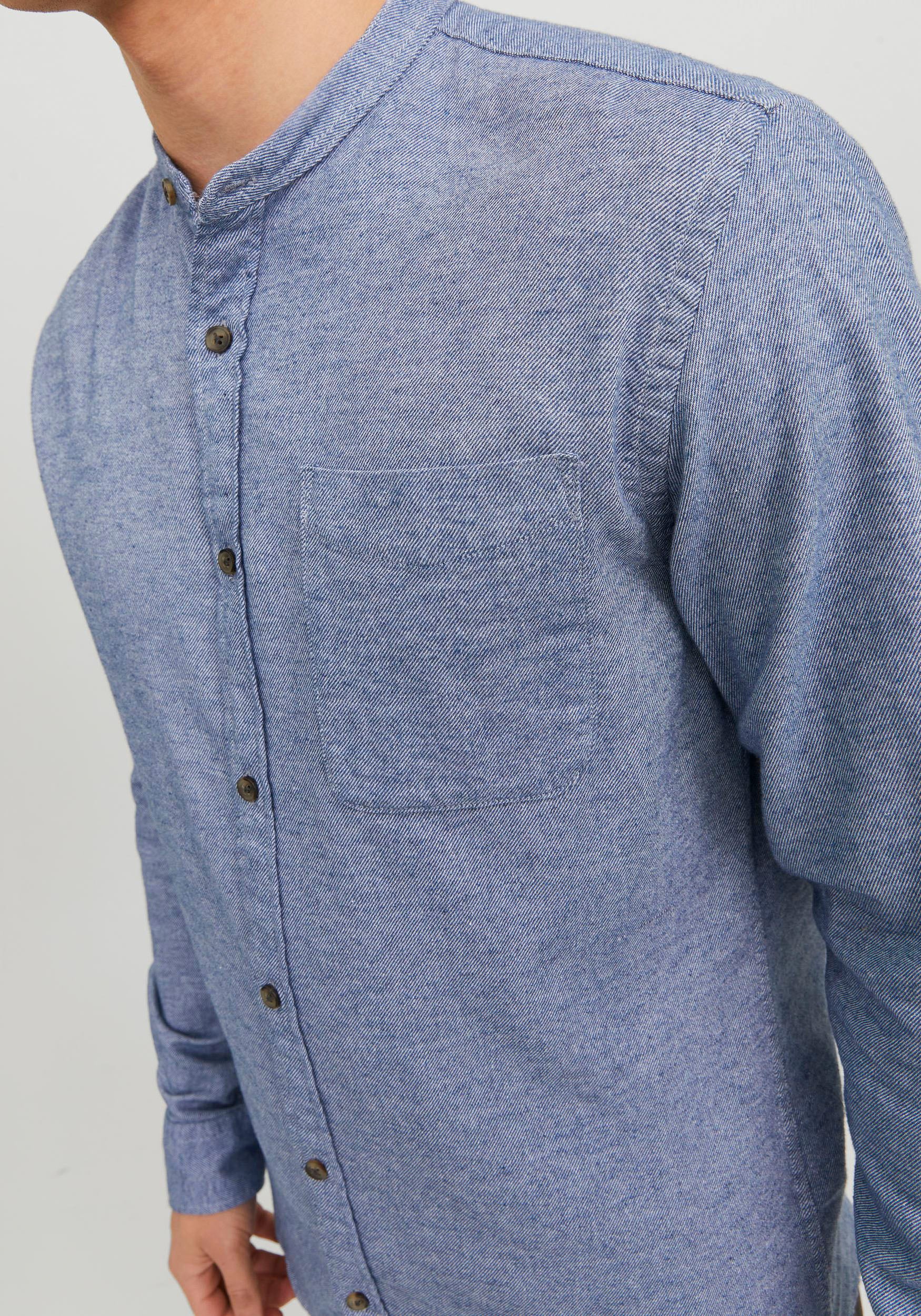 Jack & Jones Langarmhemd »JJEBAND MELANGE SHIRT LS SN«