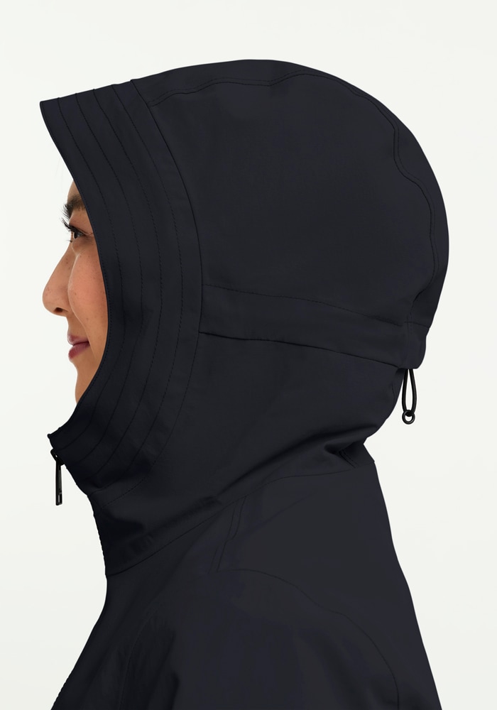 Jack Wolfskin Funktionsjacke »NABUR 2L JKT W« mit Kapuze wasserdicht, atmungsaktiv, Übergangsjacke, aufgesetzte Cargotaschen