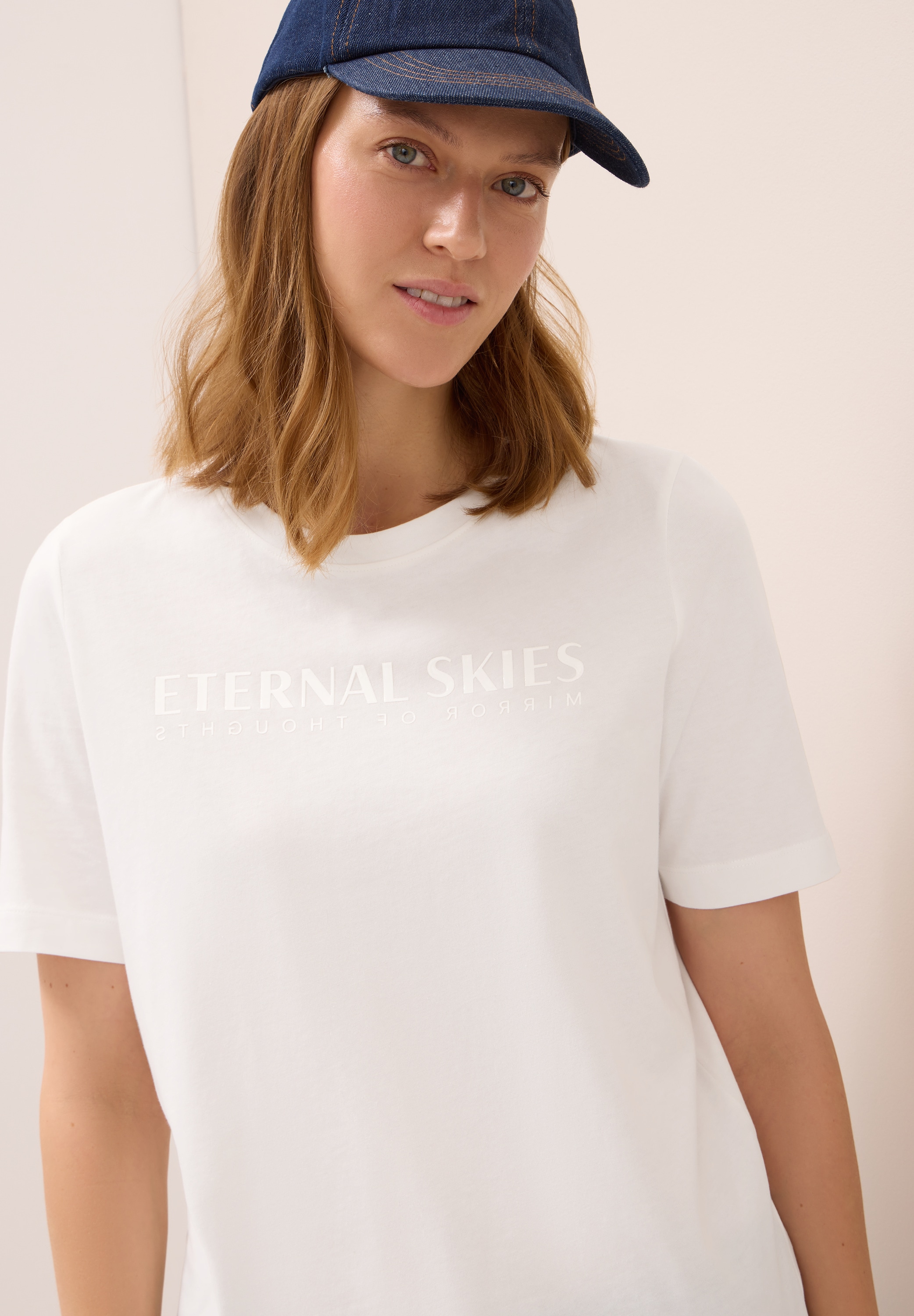 Cecil T-Shirt mit Wording Artwork