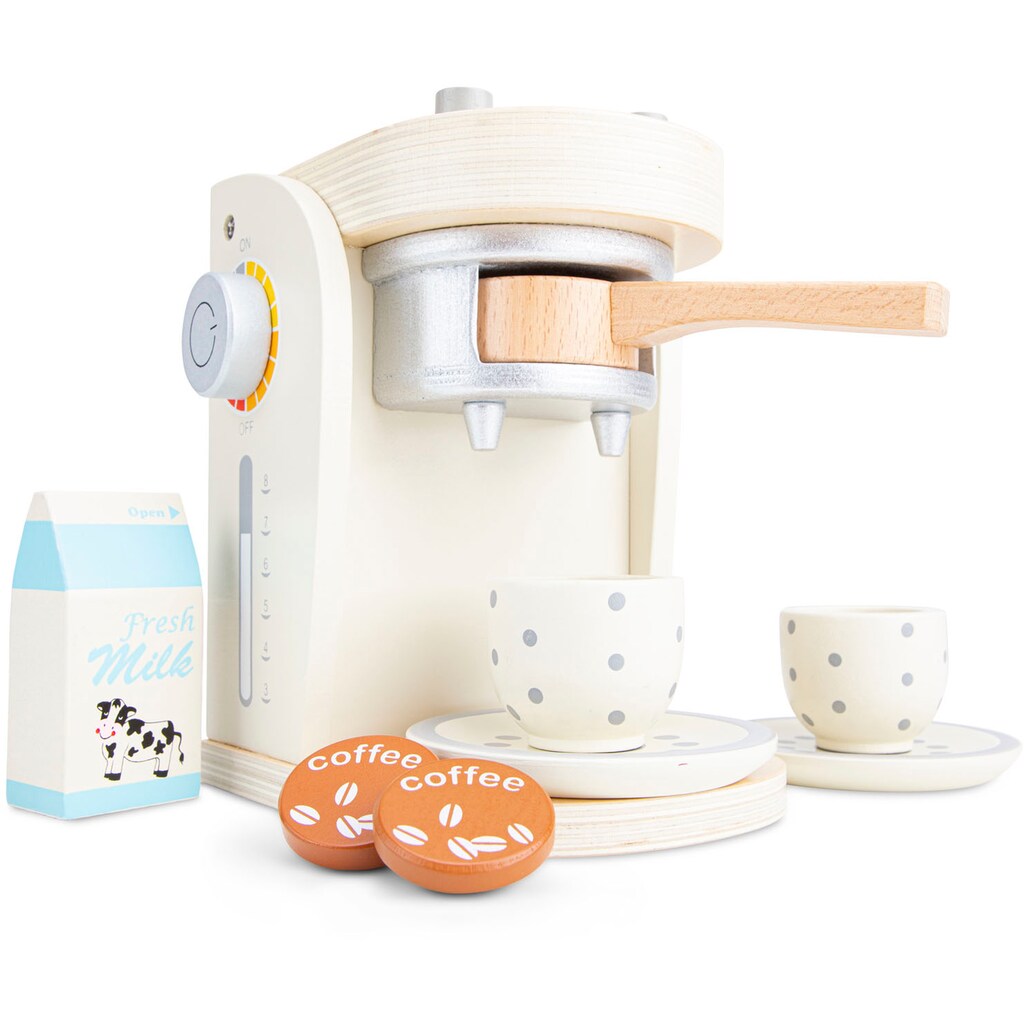 New Classic Toys® Kinder-Kaffeemaschine »Holzspielzeug, Bon Appetit - Kaffeemaschine, Creme«