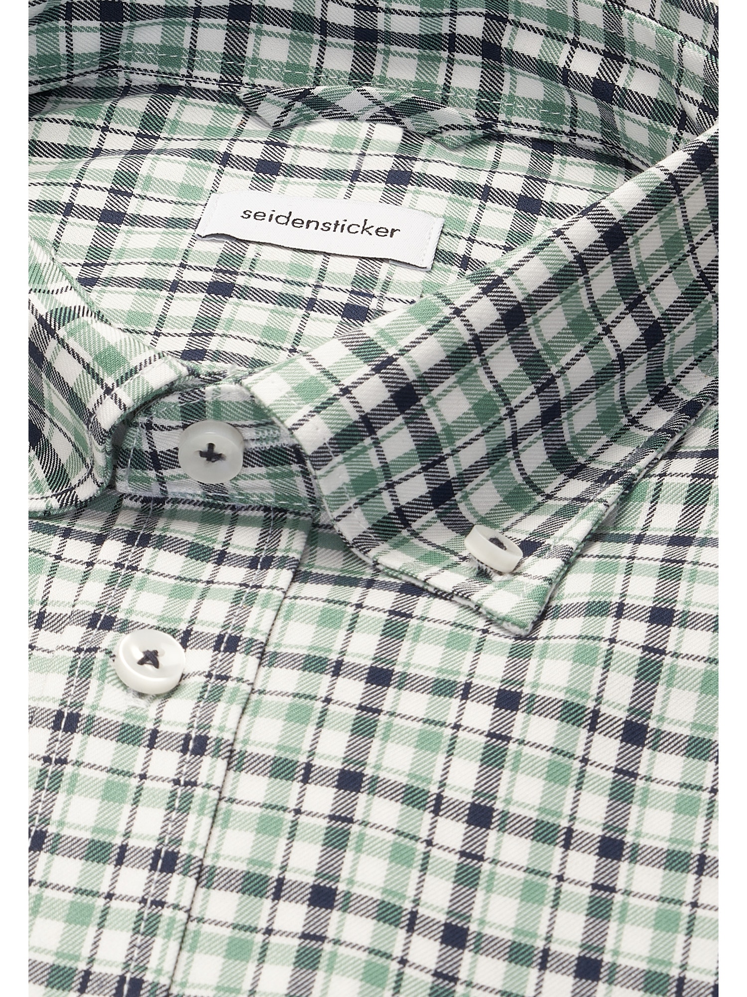 seidensticker Businesshemd »Regular« Regular 1/1 Button-Down-Kragen Karo