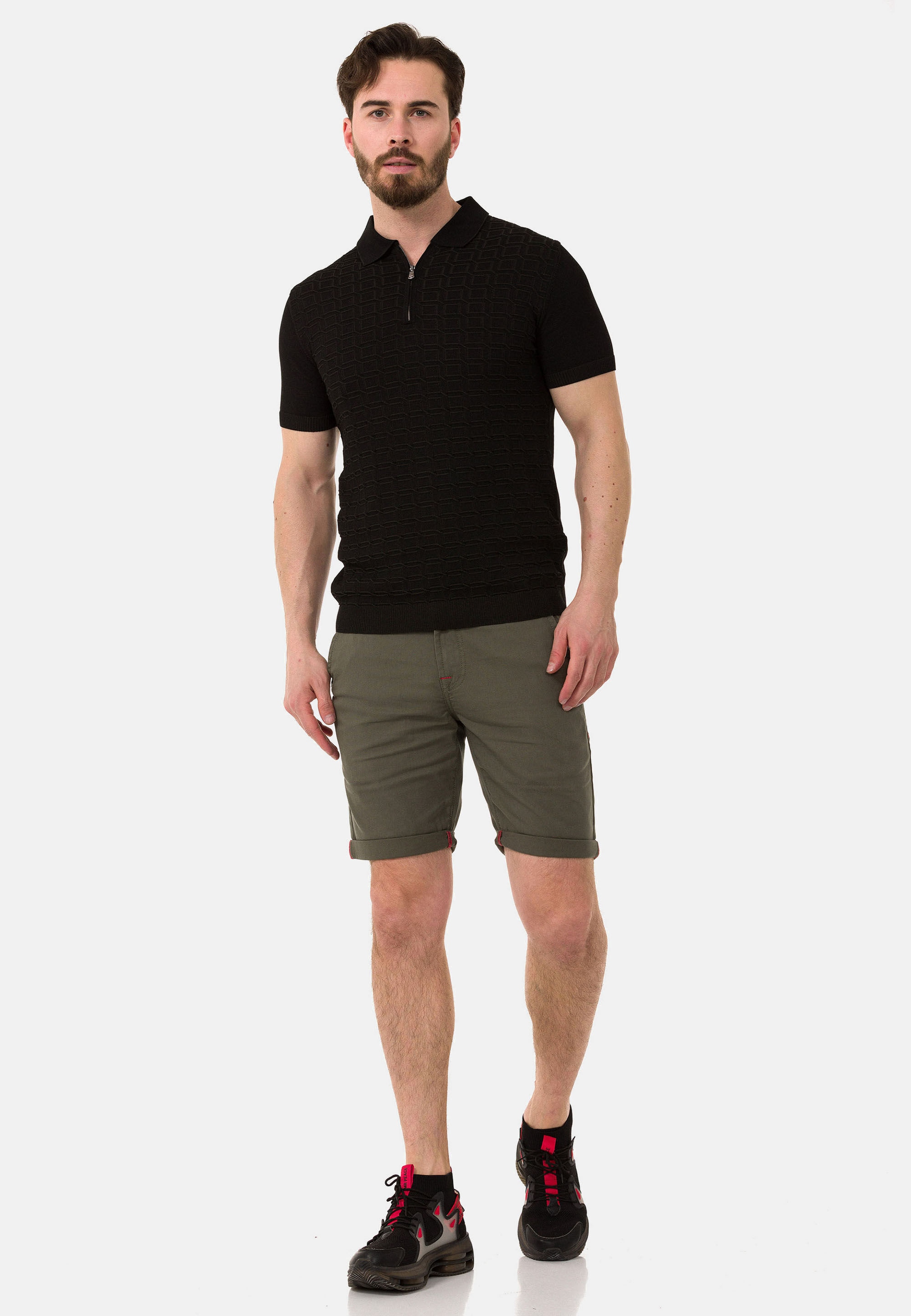 Cipo & Baxx T-Shirt »CT752« gerade geschnitten