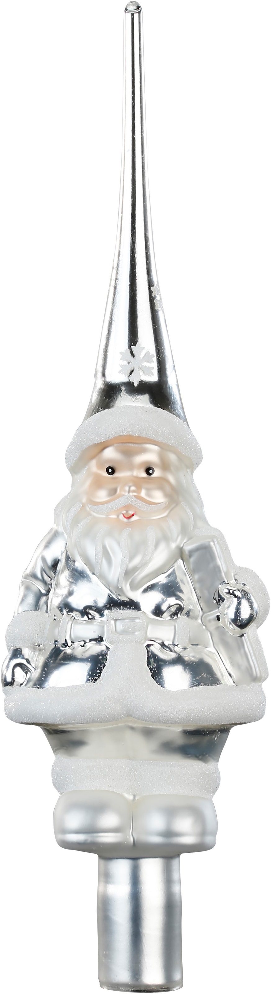 MAGIC by Inge Christbaumspitze Silver, Christbaumschmuck«, cm »Frosty (1 Echtglas-Weihnachtsschmuck, hochwertiger Höhe tlg.), online Weihnachtsdeko, 28 ca. bequem kaufen