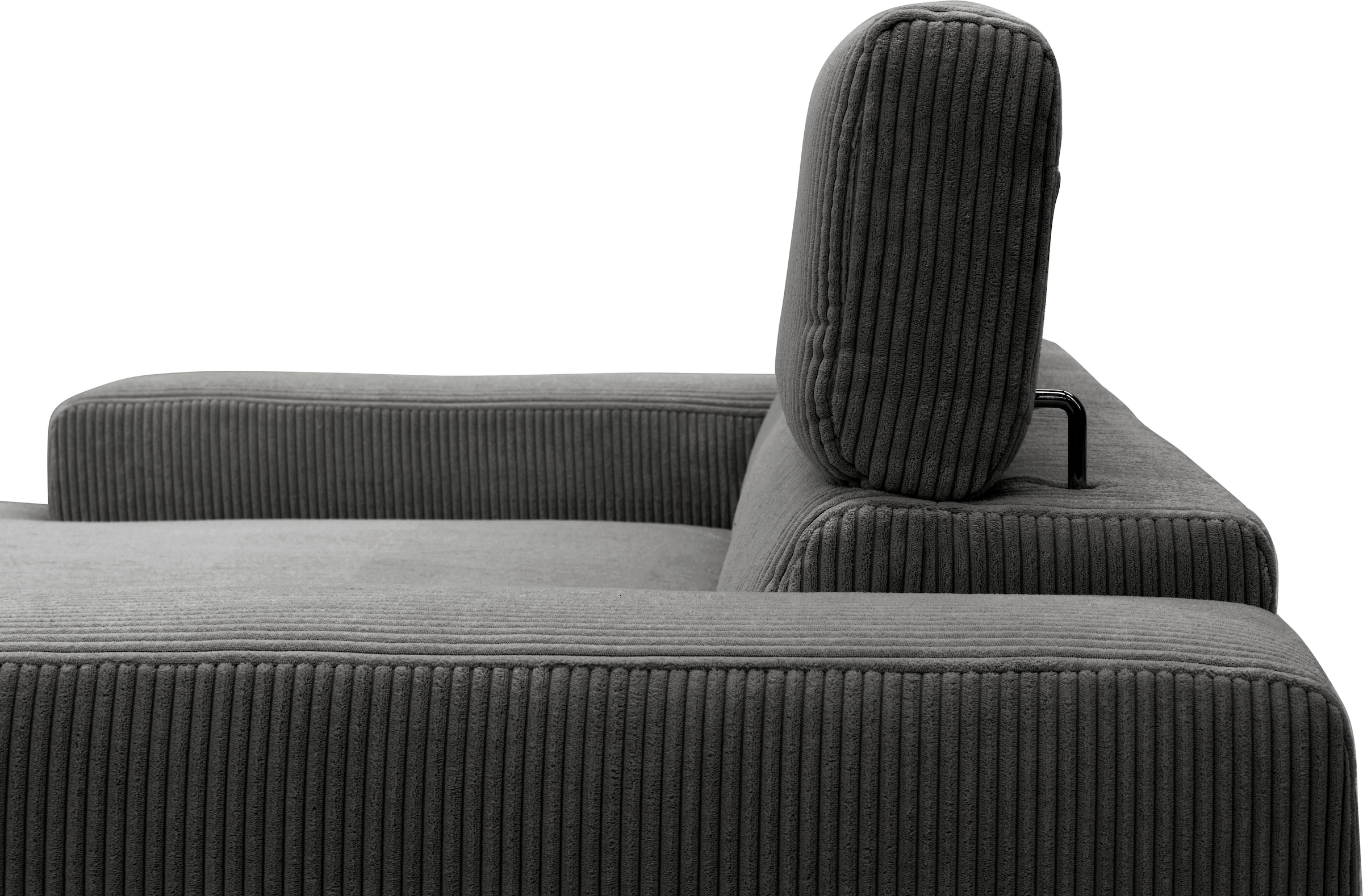 DOMO collection Ecksofa »Brandon kleine Ausführung B/T/H: 214/100/80 cm«, Mit Kopfteilverstellung, auch in Leder und Cord, L-Form