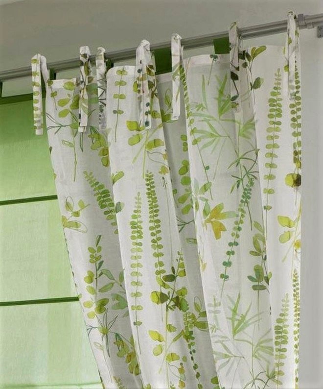 Kutti Vorhang »Jungle Schal«, (1 St.), Gardine, halbtransparent, bedruckt,  Polyester