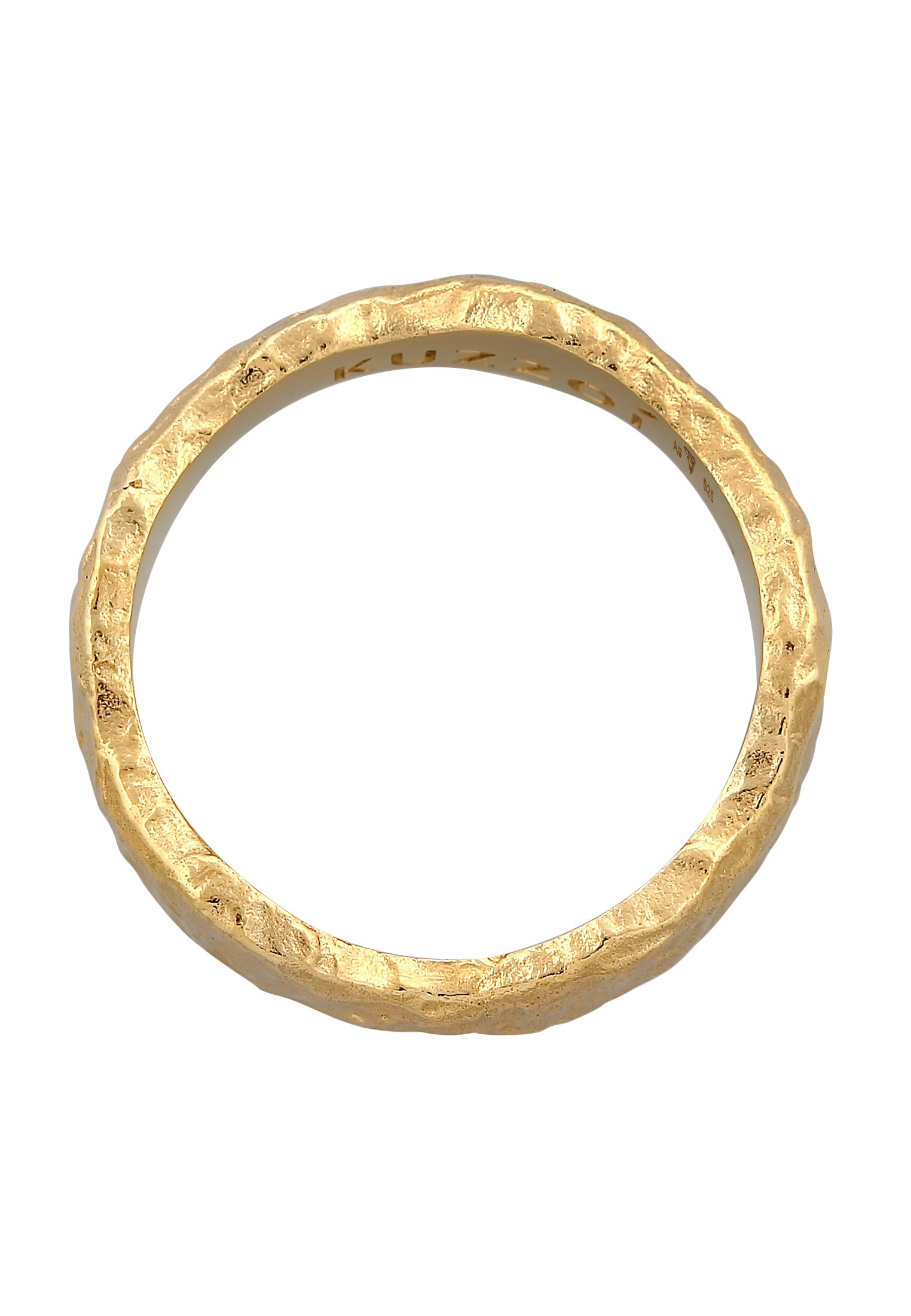 Kuzzoi Silberring »Ring Herren Bandring Organic Struktur 925 Silber«