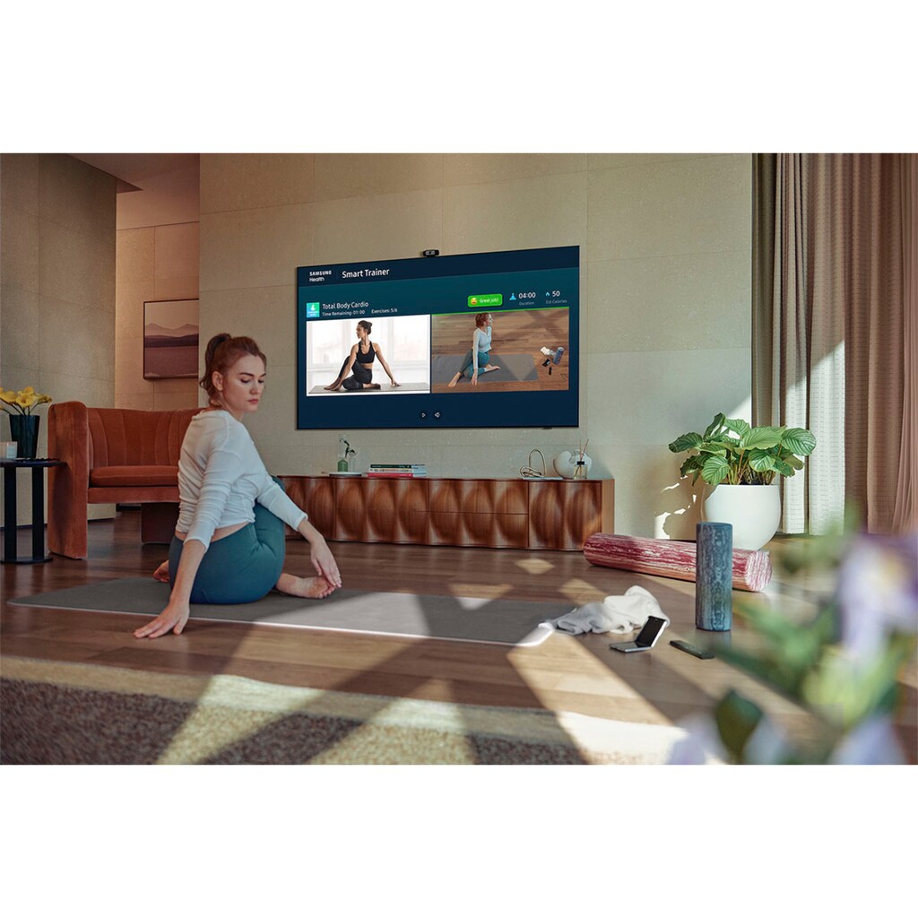 Samsung QLED-Fernseher »GQ55Q80AAT«, 138 cm/55 Zoll, 4K Ultra HD, Smart-TV, Quantum HDR 1500-Quantum Prozessor 4K-Direct Full Array