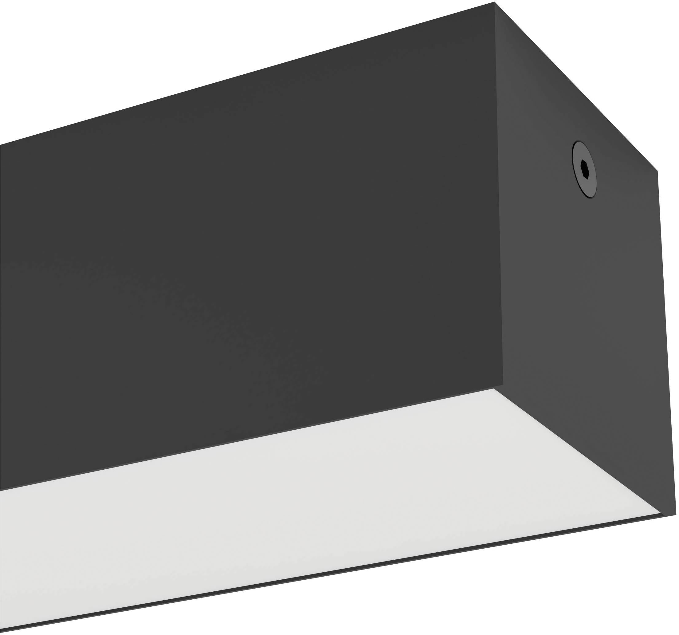 EGLO Aufbauleuchte »Salitta Aufbaulampe, Außenbeleuchtung, Wandlampe, Metall, IP65, Lampe« LED-Modul 1 Stk. Warmweiß Aufbauleuchte - L58 x B5,5 x H5,5 cm - schwarz - 14W inkl.