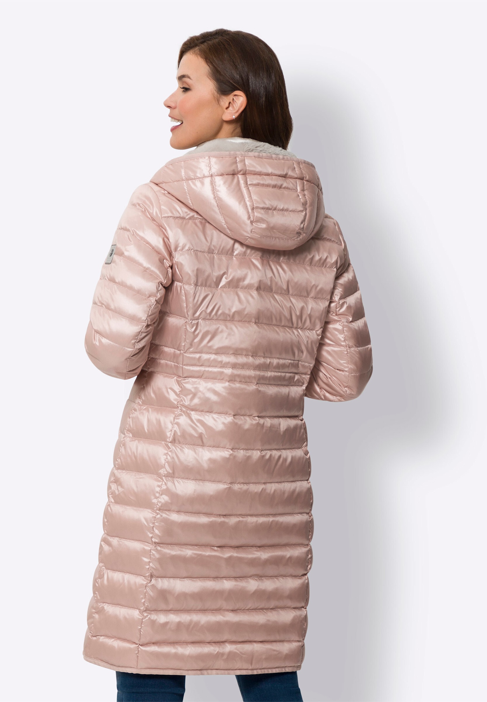 heine Steppjacke »Mantel Steppmantel mit Daunen-Feder-Füllung« mit Kapuze
