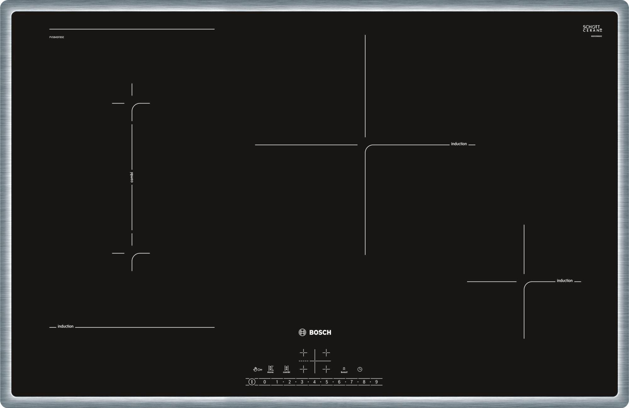 BOSCH Flex-Induktions-Kochfeld von SCHOTT CERAN® »PVS845FB5E ...