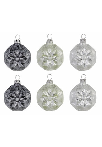 TGS-Christbaumschmuck Medaillons, Made in Germany, »Frozen Christmas« (6tlg.)
