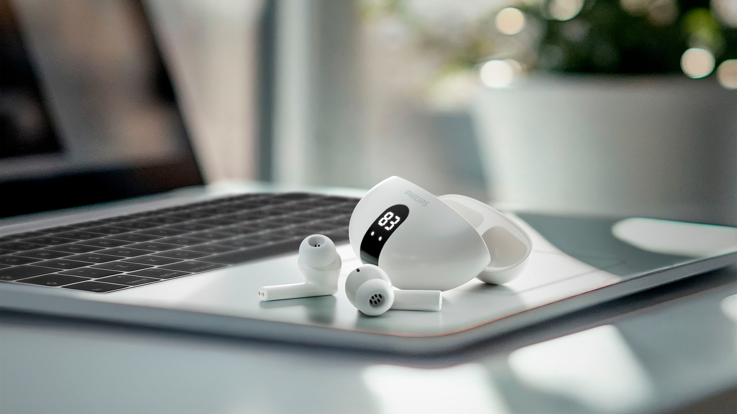 Philips wireless In-Ear-Kopfhörer »TAT 2520«, Bluetooth, Adaptive Noise-Cancelling-Freisprechfunktion-Multi-Point-Verbindung-Rauschunterdrückung-Sprachsteuerung-kompatibel mit Siri