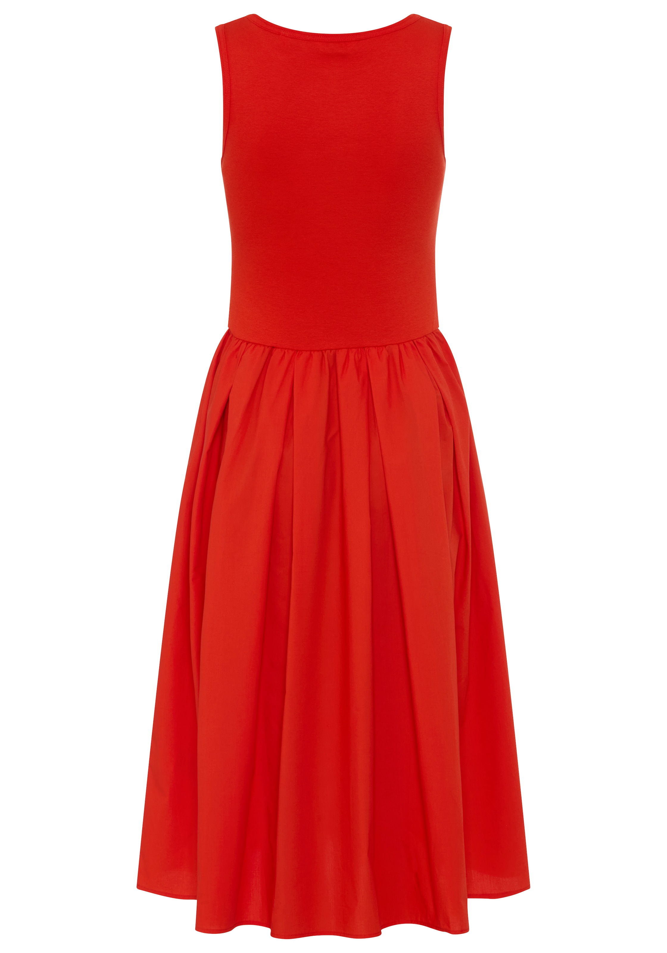 Gant Trägerkleid »JERSEY WOVEN COMBO« Seitennahttaschen Regular fit mit Rundhalsausschnitt
