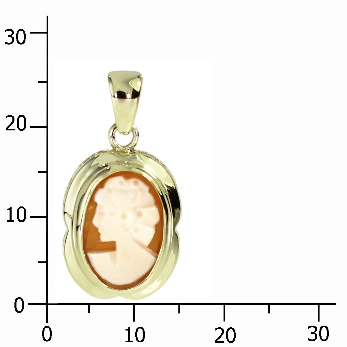 OSTSEE-SCHMUCK Kettenanhänger »- Violetta - Gold 333/000 - Gemme«